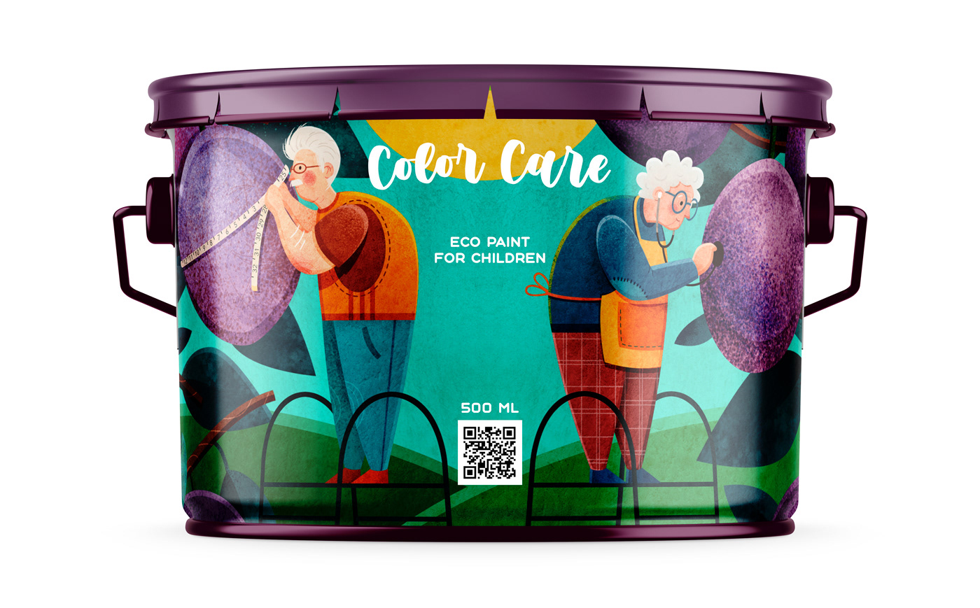 COLOR CARE. ECO paint for children. Packaging. — Изображение №11 — Иллюстрация на Dprofile