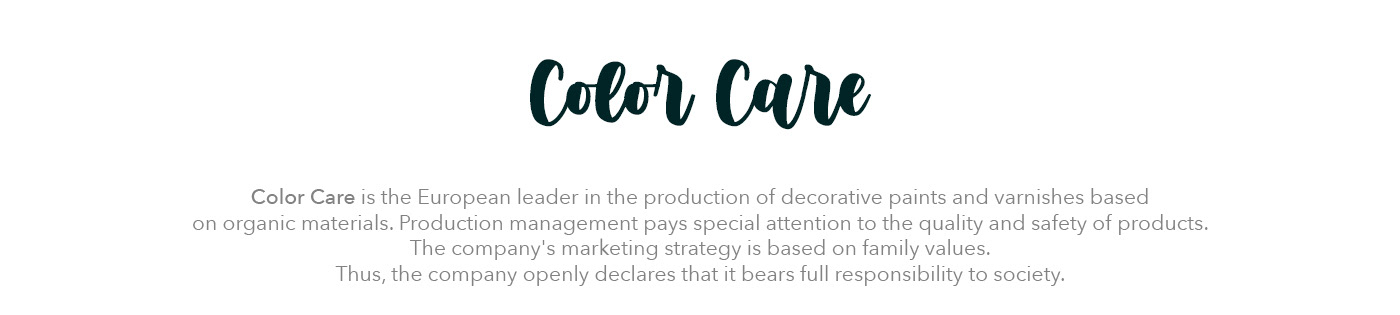 COLOR CARE. ECO paint for children. Packaging. — Изображение №2 — Иллюстрация на Dprofile