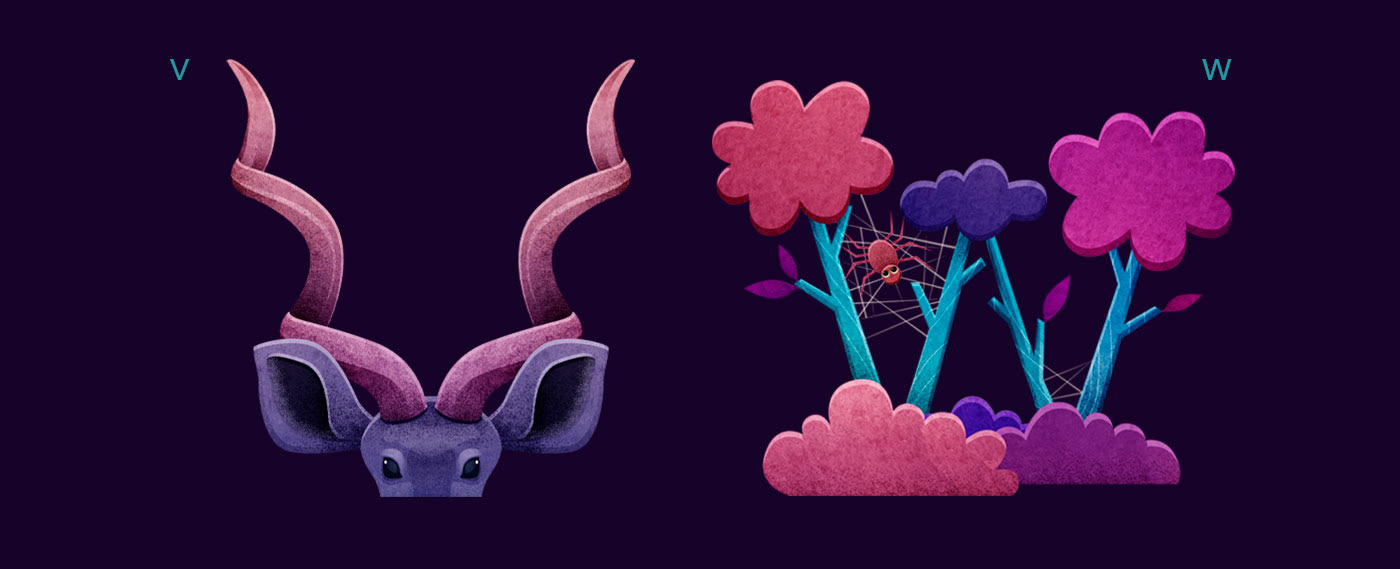 Alphabet "Forest"/36 Days Of Type — Изображение №16 — Иллюстрация на Dprofile