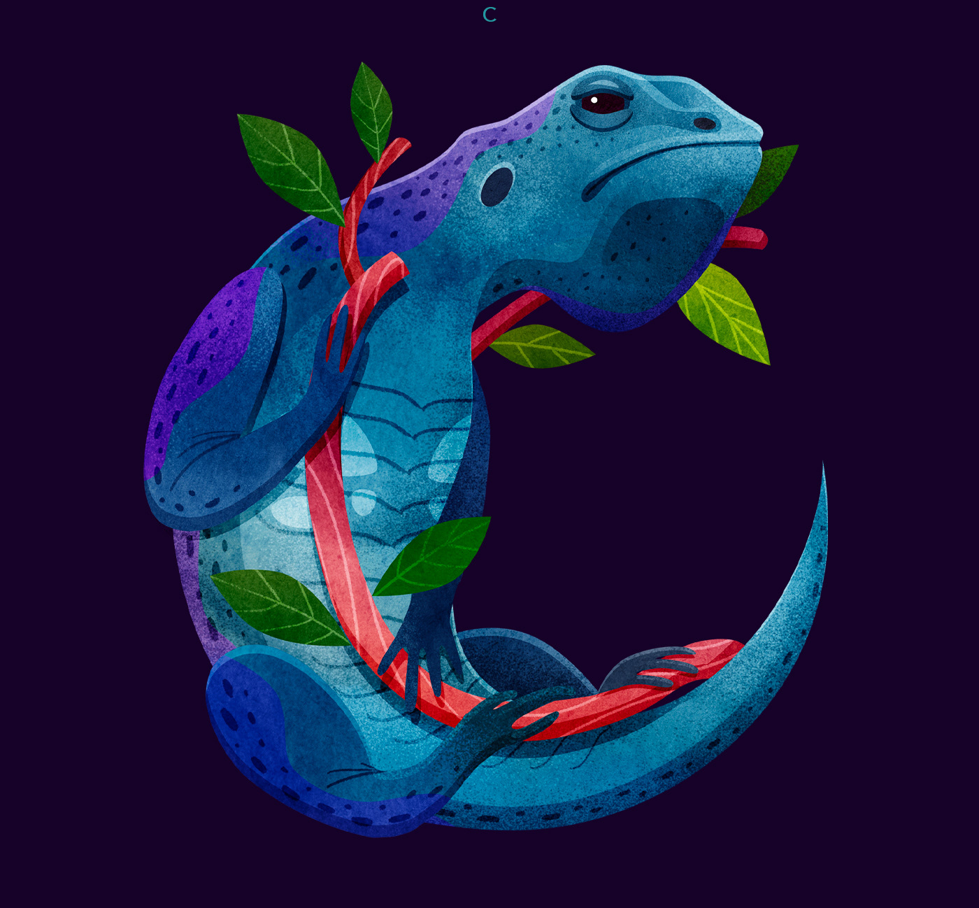Alphabet "Forest"/36 Days Of Type — Изображение №3 — Иллюстрация на Dprofile