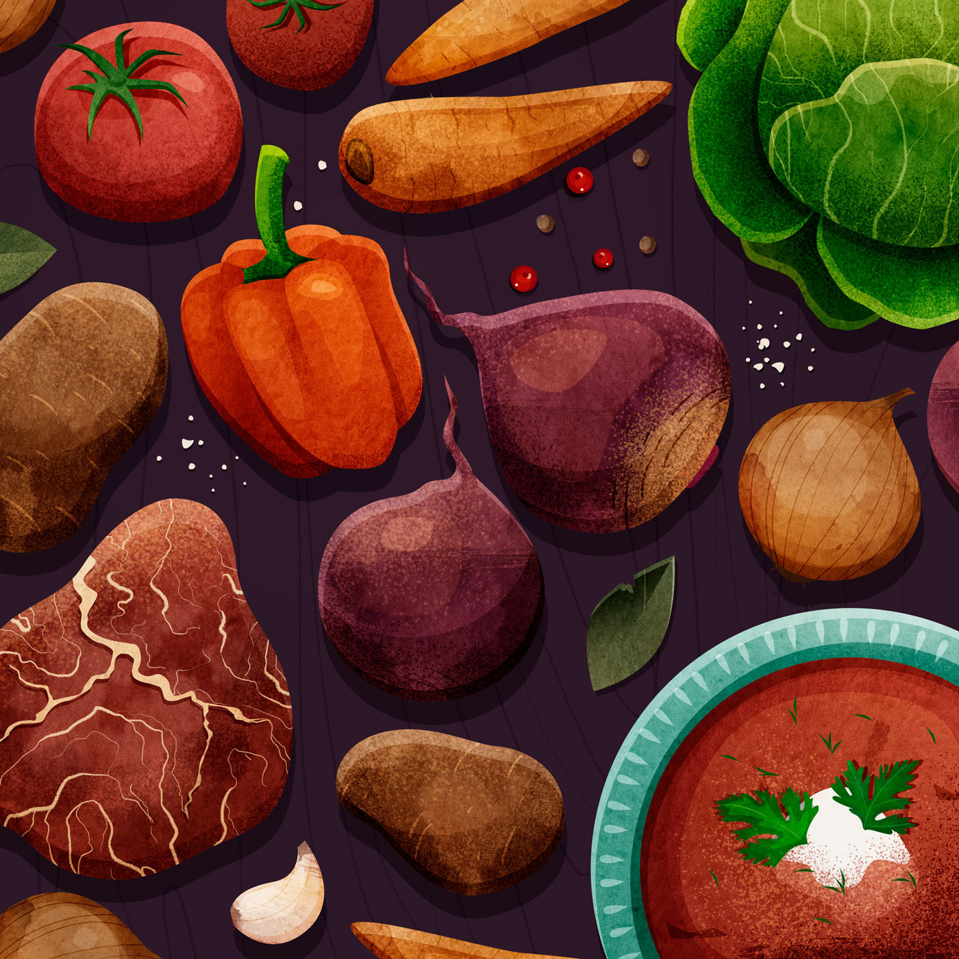 FOOD ILLUSTRATION — Изображение №6 — Иллюстрация на Dprofile