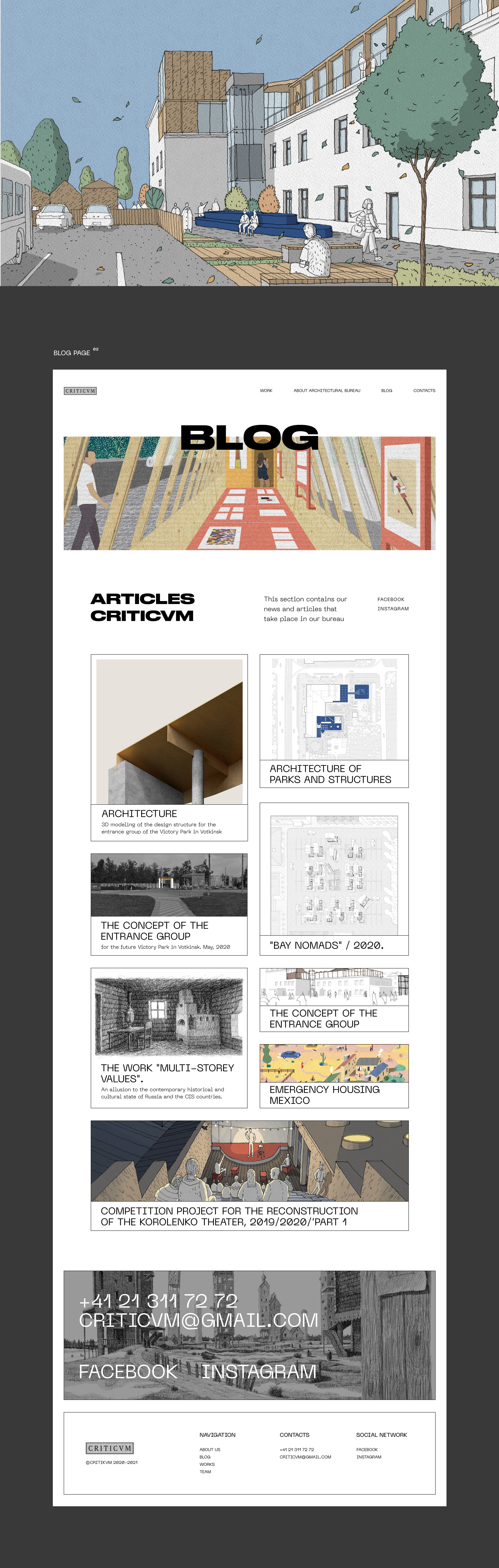 Architecture bureau criticvm© — Изображение №4 — Интерфейсы, Брендинг на Dprofile