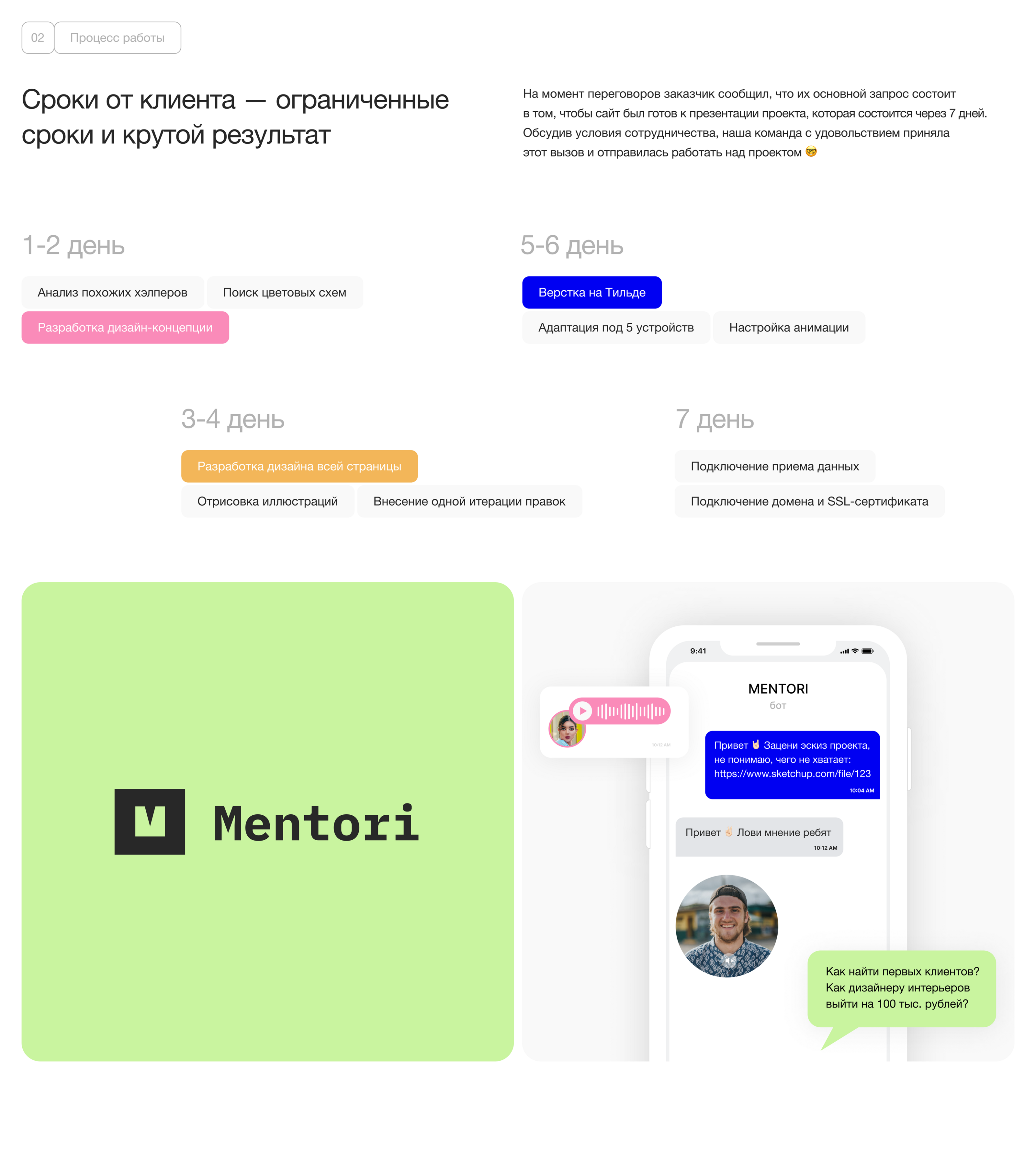 Mentori — онлайн-сервис для архитекторов | Landing page — Изображение №4 — Интерфейсы, Маркетинг на Dprofile