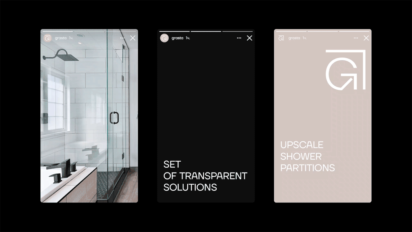 Душевые перегородки GRASTA Brand Strategy & Identity — Изображение №18 — Брендинг, Маркетинг на Dprofile