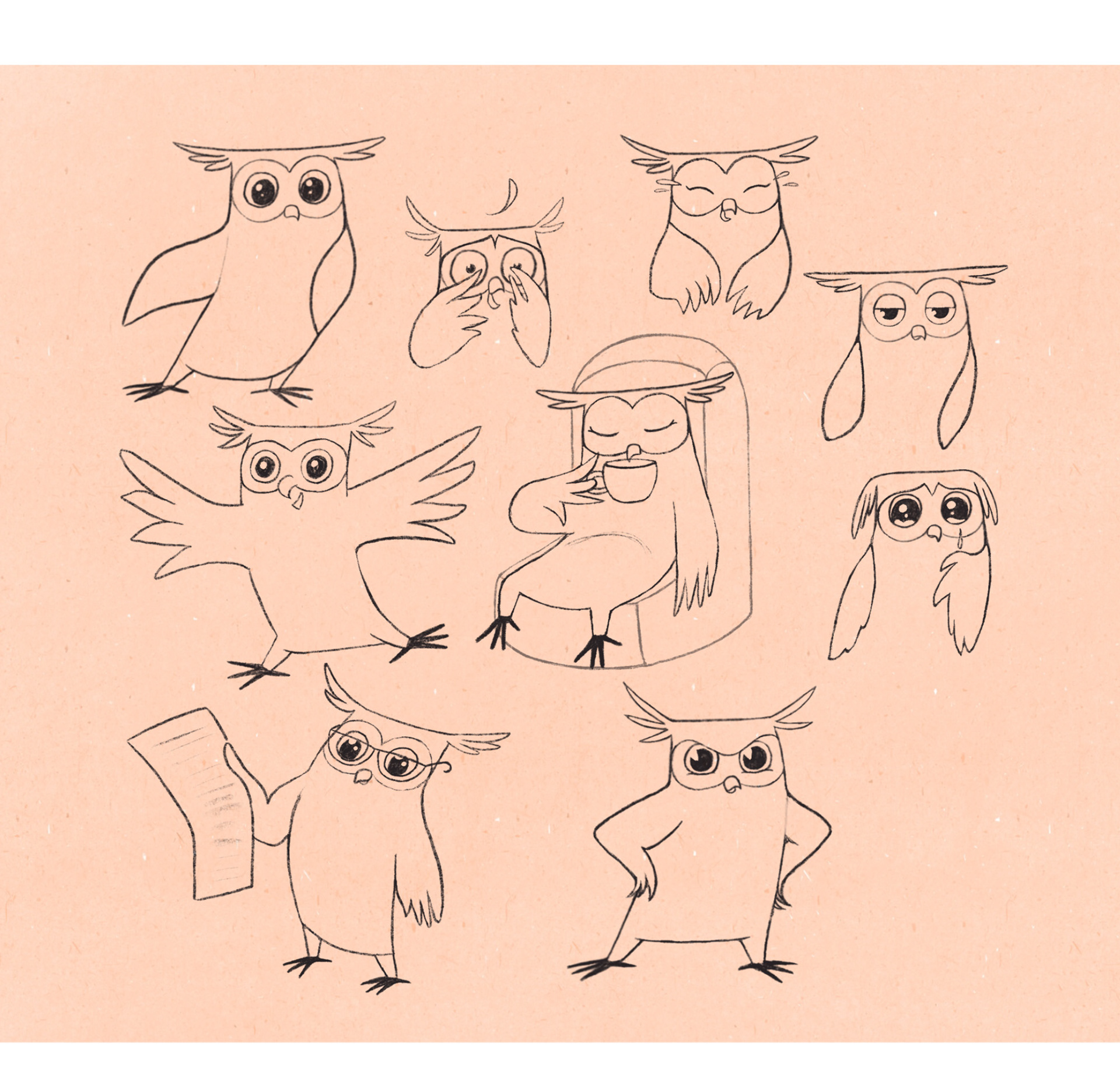 The owl who knits — Изображение №4 — Иллюстрация, Графика на Dprofile