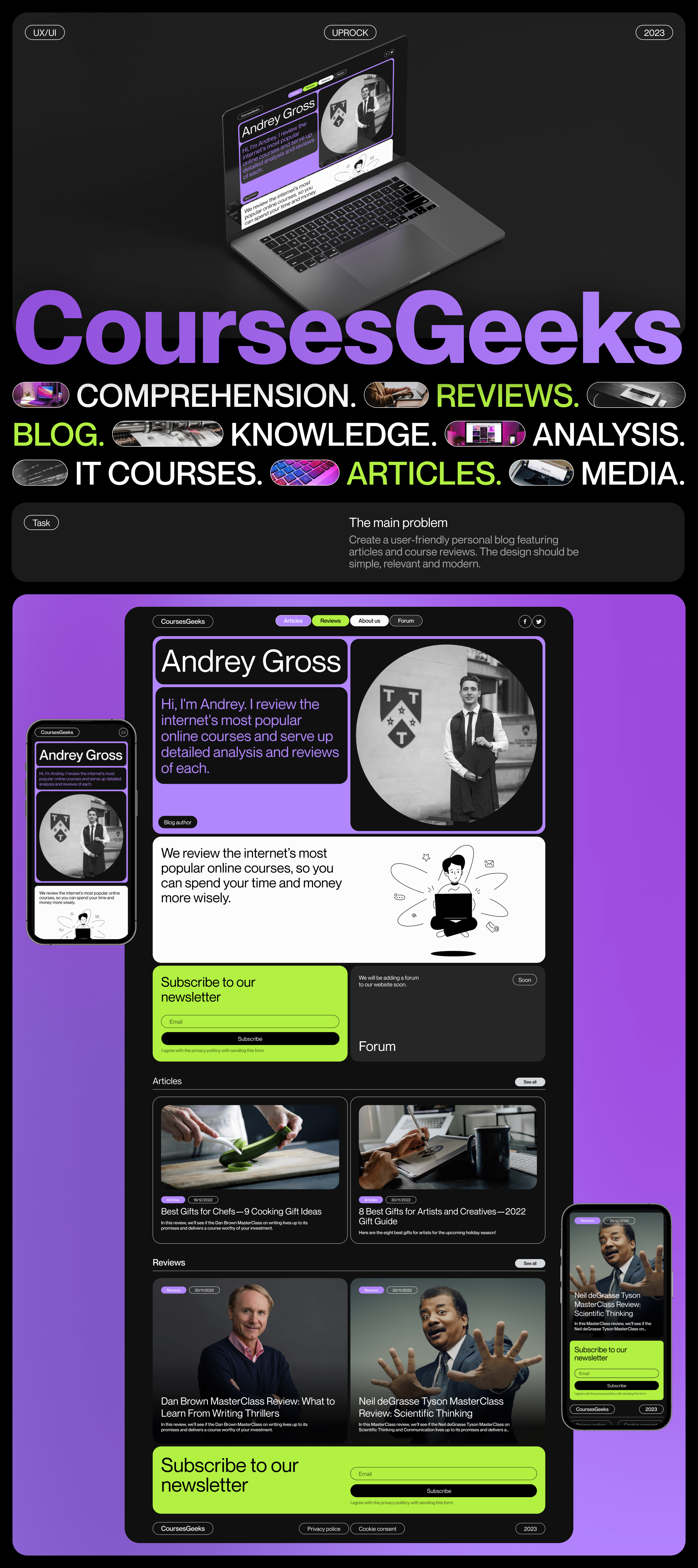 CoursesGeeks — Изображение №1 — Интерфейсы на Dprofile