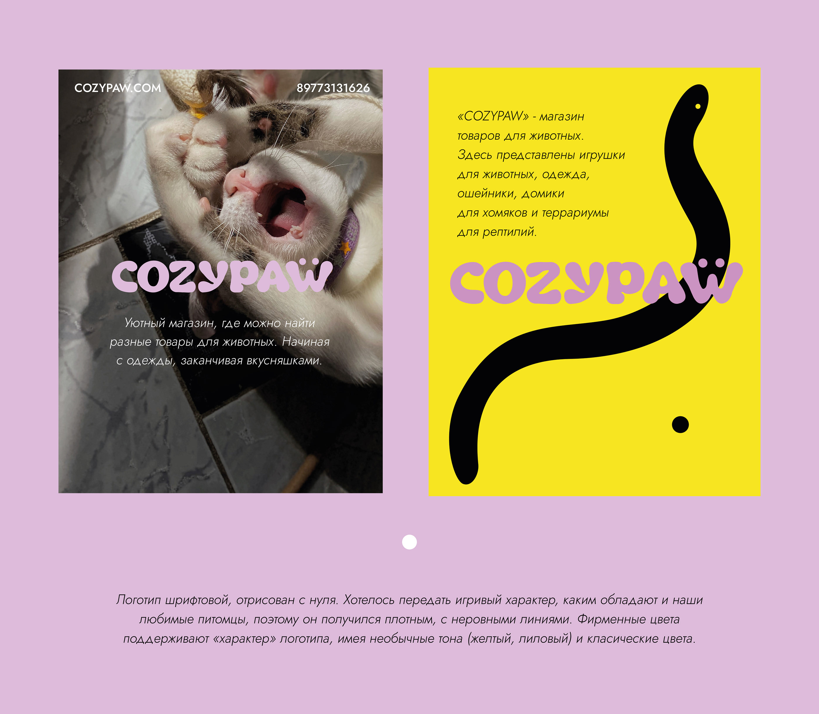COZYPAW | Логотип, брендинг зоомагазина — Изображение №3 — Брендинг, Графика на Dprofile