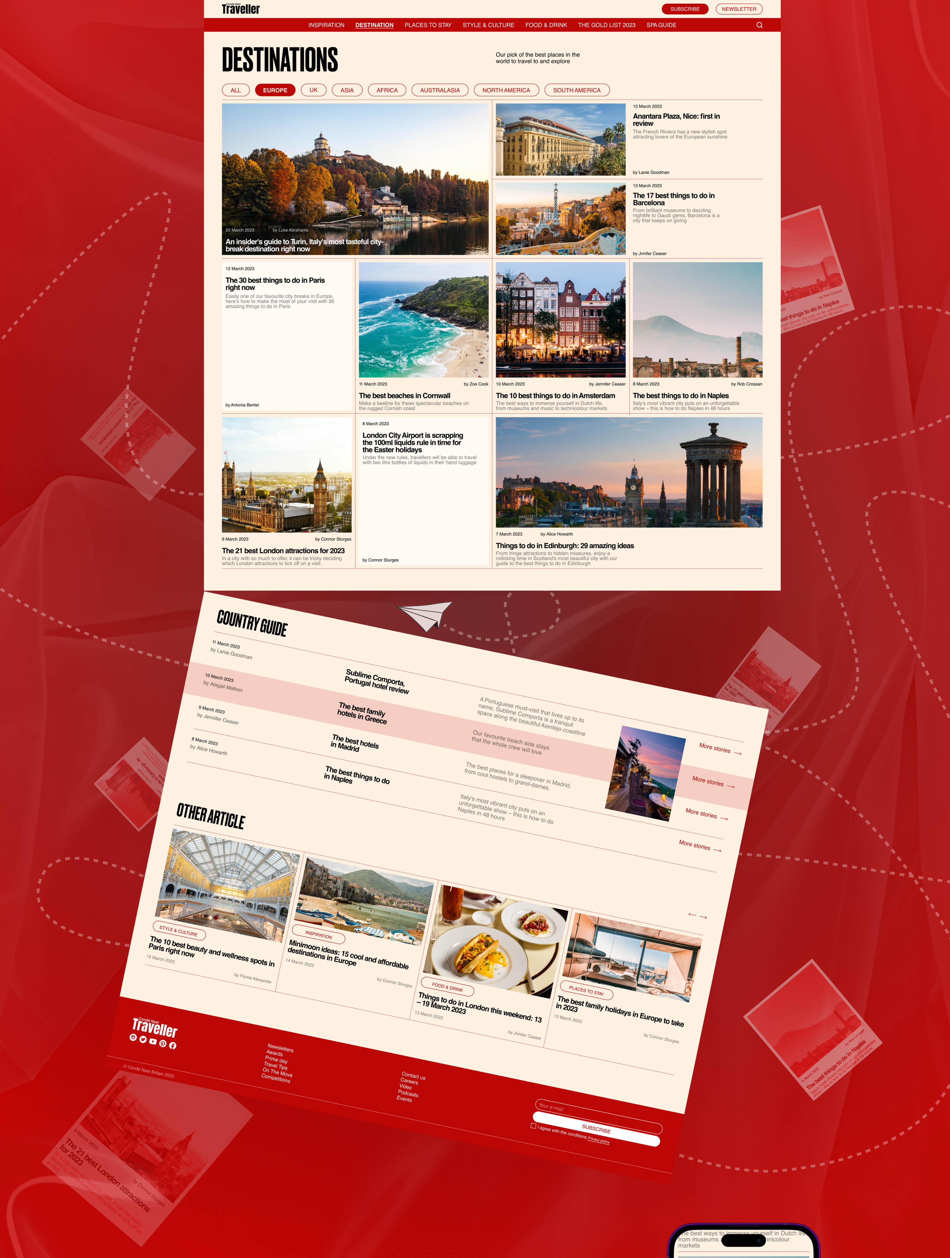 Conde Nast Traveller | news website redesign — Изображение №4 — Интерфейсы на Dprofile