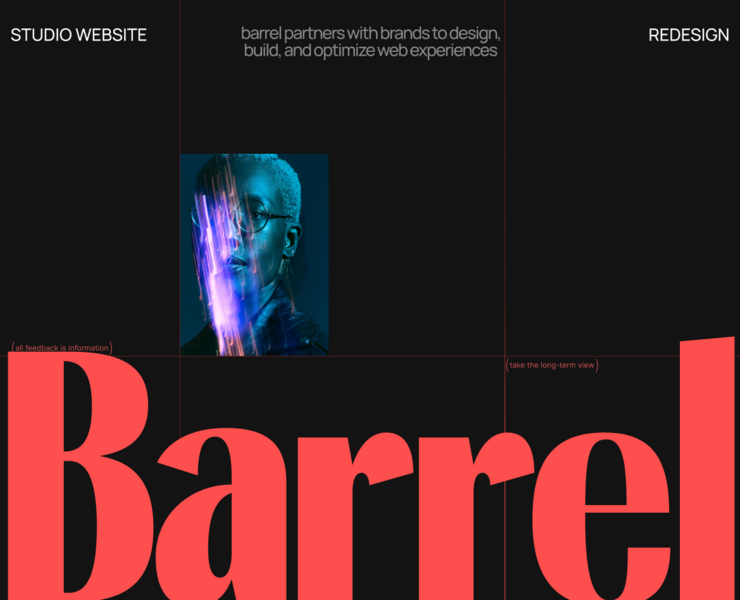 Barrel | studio redesign concept — Интерфейсы на Dprofile
