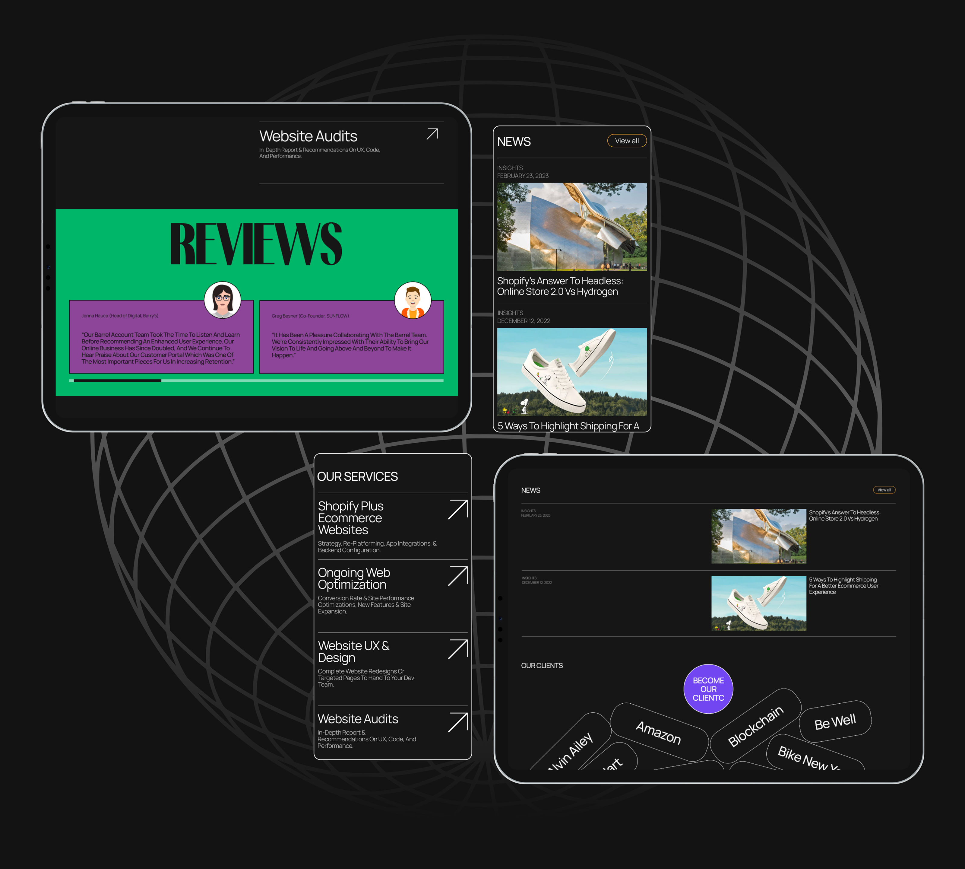 Barrel | studio redesign concept — Изображение №5 — Интерфейсы на Dprofile