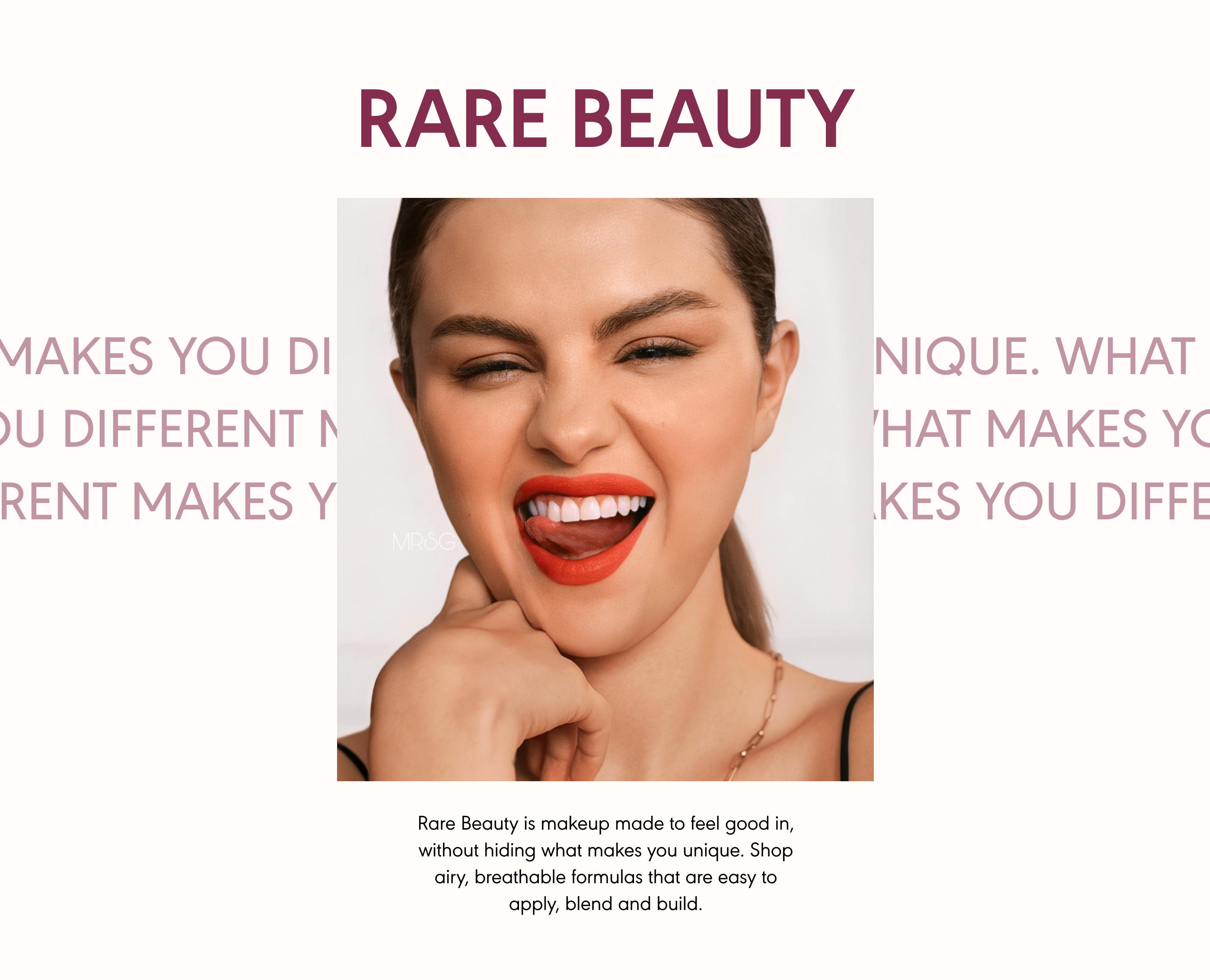 RARE BEAUTY e-commerce redesign concept — Изображение №1 — Интерфейсы на Dprofile