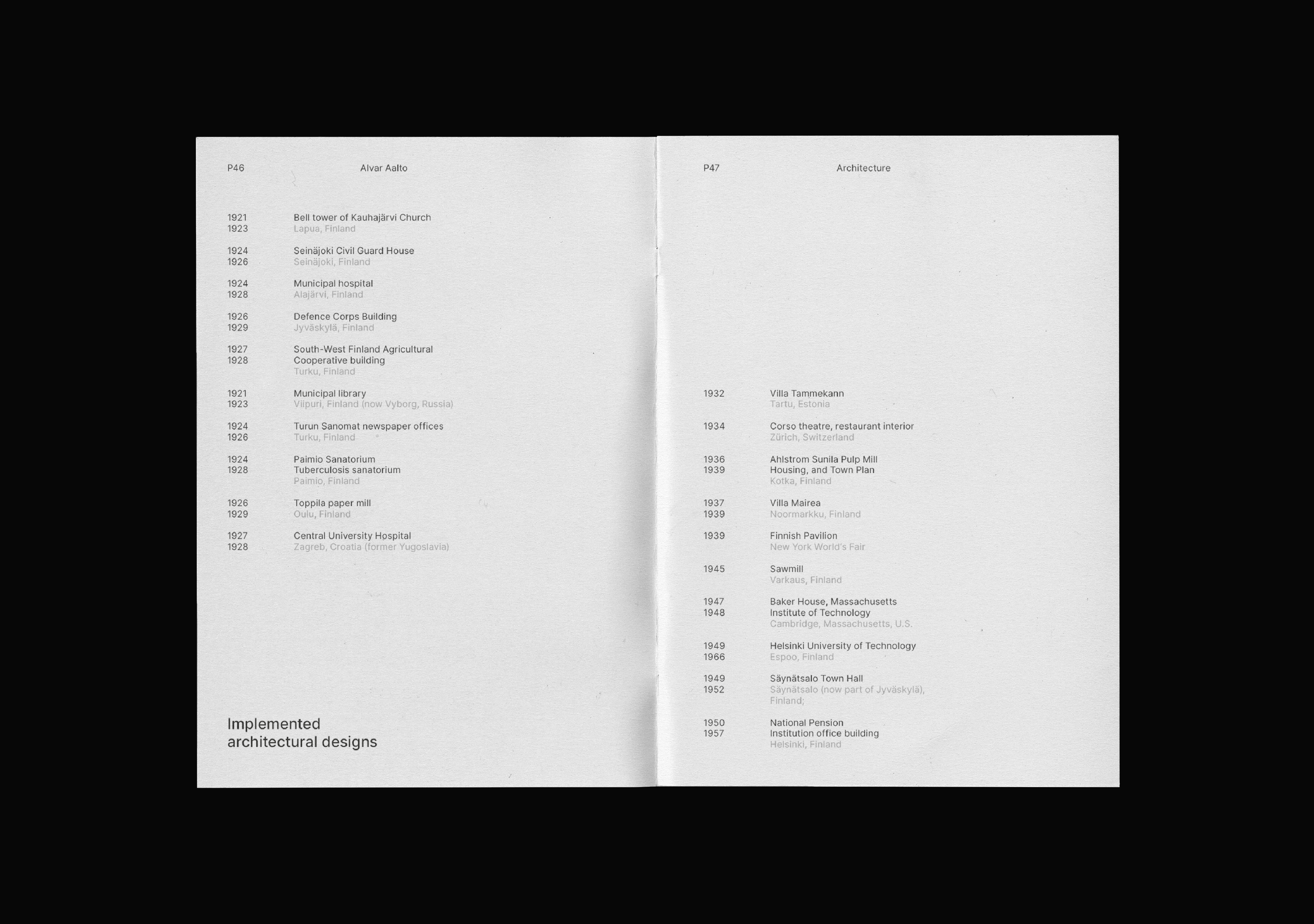 Alvar Aalto | Editorial design — Изображение №10 — Графика на Dprofile