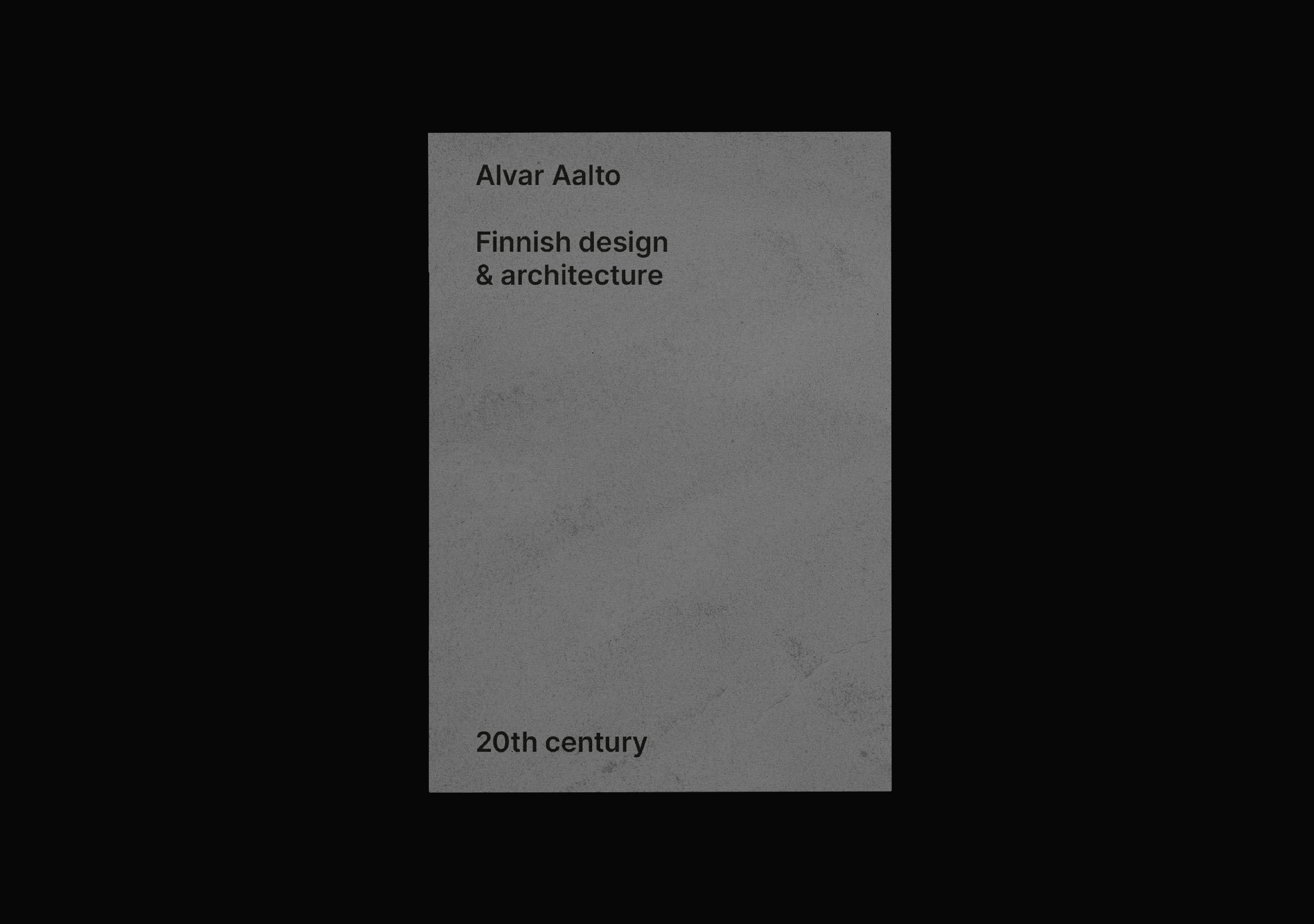 Alvar Aalto | Editorial design — Изображение №1 — Графика на Dprofile
