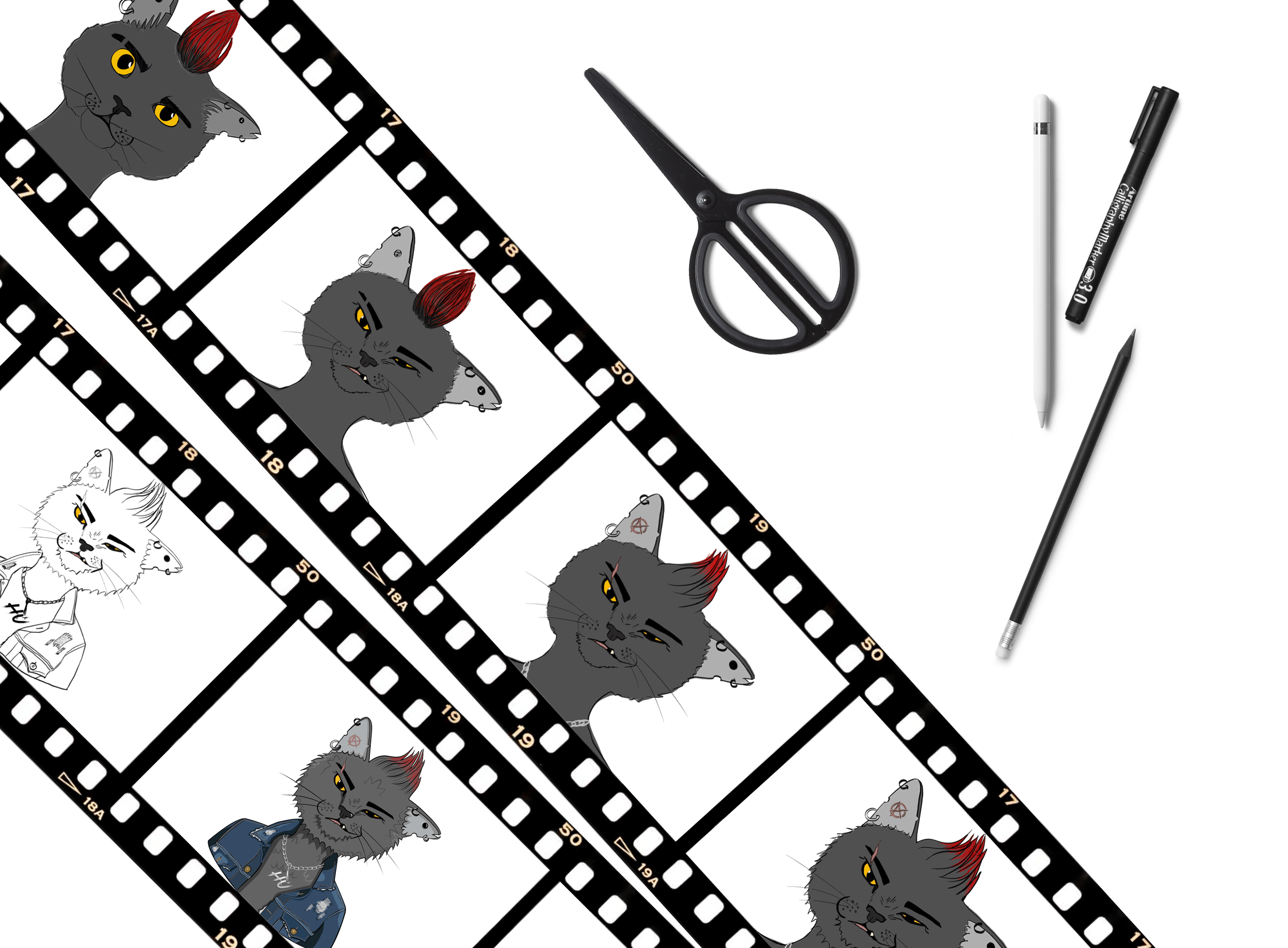 Logo, characters and single covers for a rock band — Изображение №23 — Иллюстрация, Графика на Dprofile