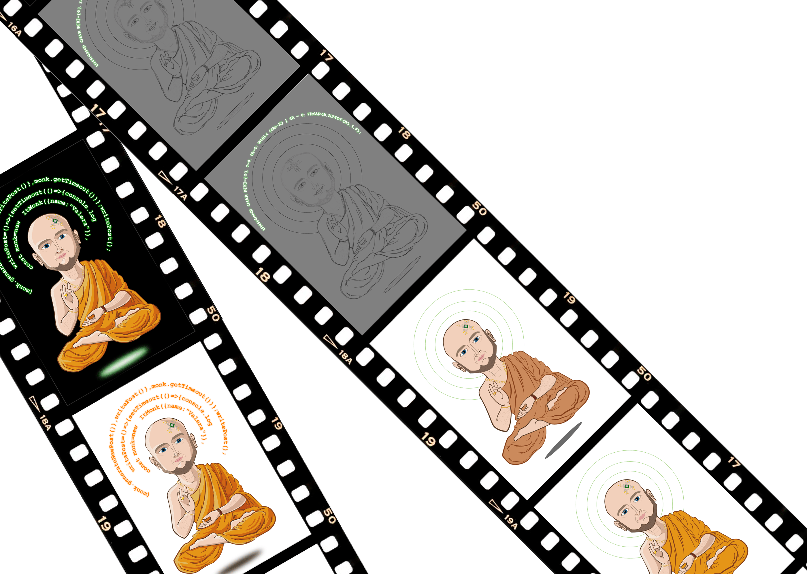 A visual image for the programmer's personal brand — Изображение №5 — Иллюстрация, Графика на Dprofile