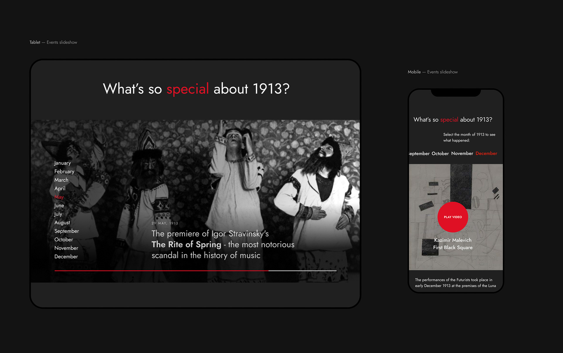 Art Exhibition Promo Website — Изображение №13 — Анимация, Интерфейсы на Dprofile