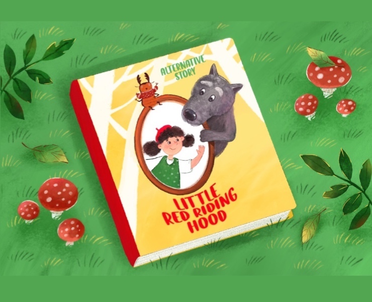 Little Red Riding Hood book project — Иллюстрация, Анимация на Dprofile