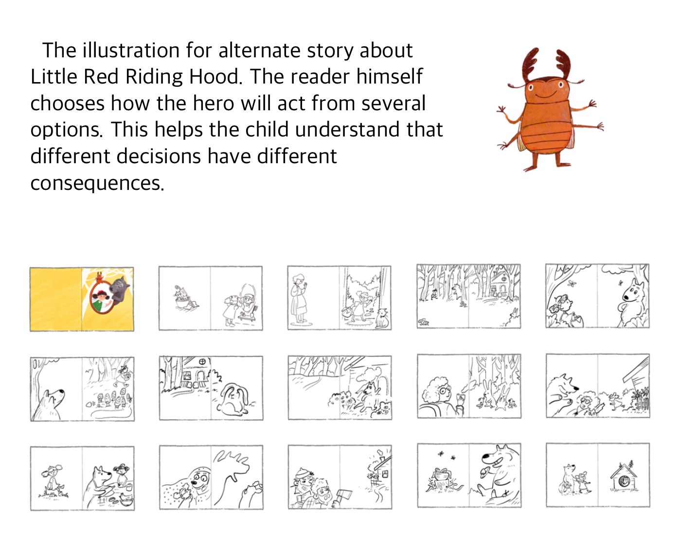 Little Red Riding Hood book project — Изображение №3 — Иллюстрация, Анимация на Dprofile