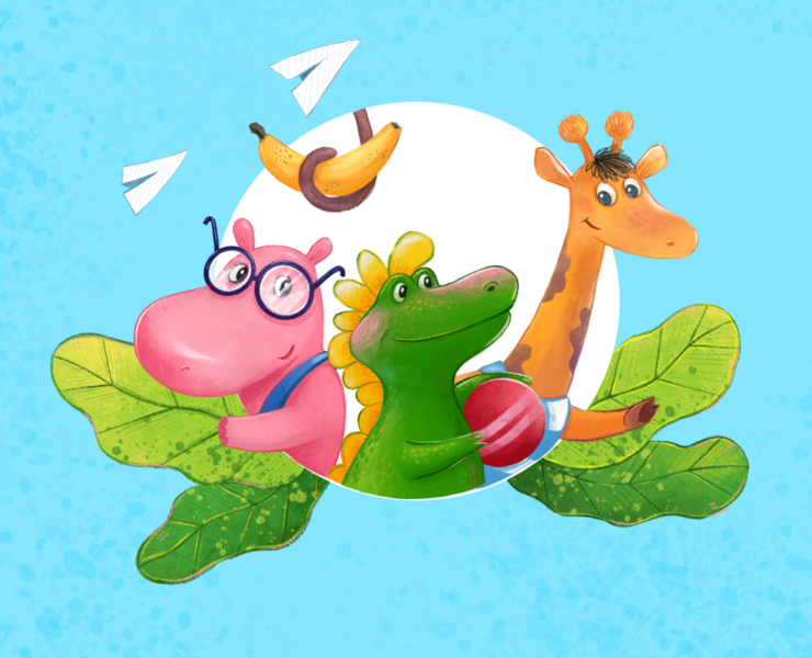 "Дружно играем" для Clever — Иллюстрация, Анимация на Dprofile