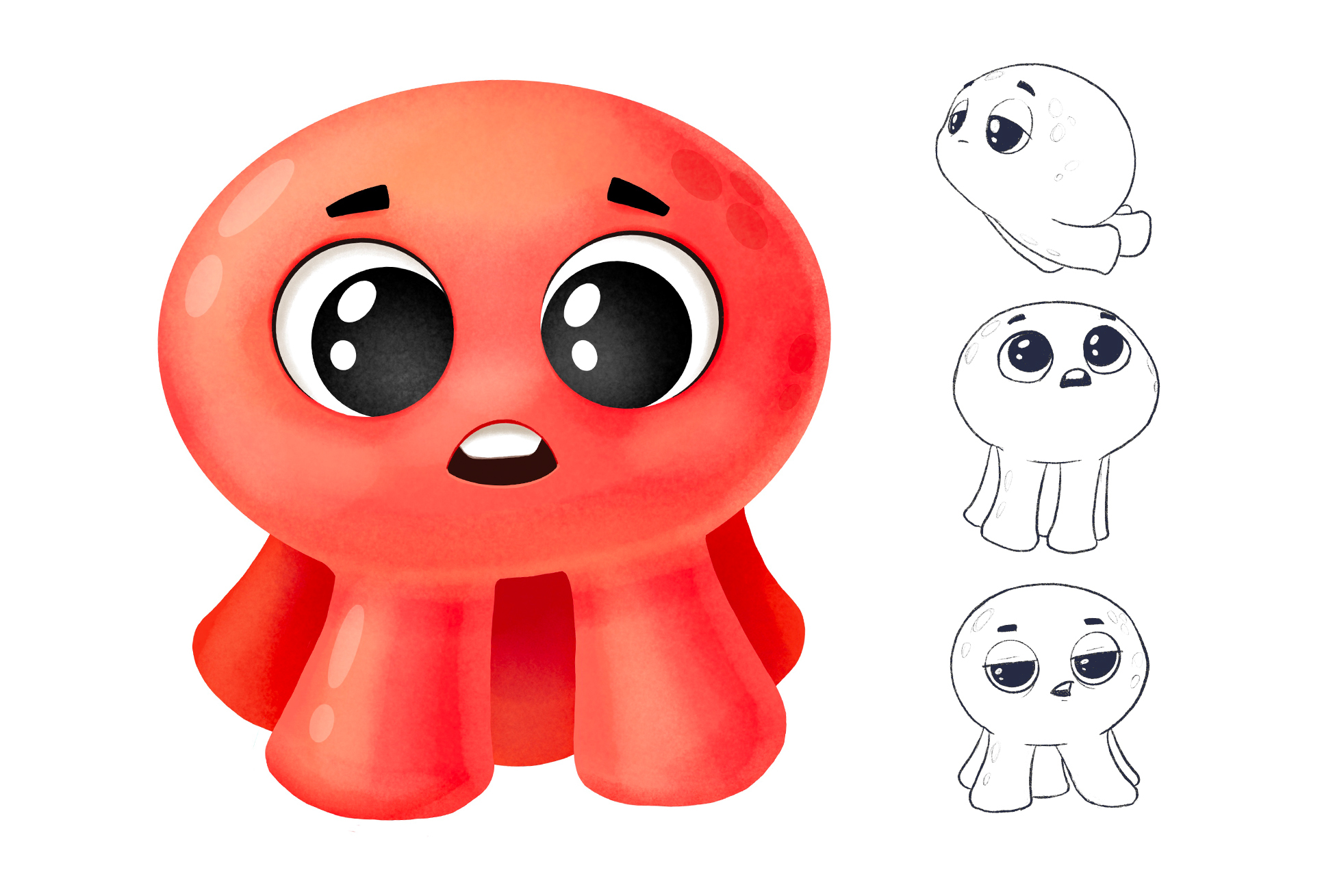 Cute Monsters / Character design — Изображение №1 — Иллюстрация на Dprofile