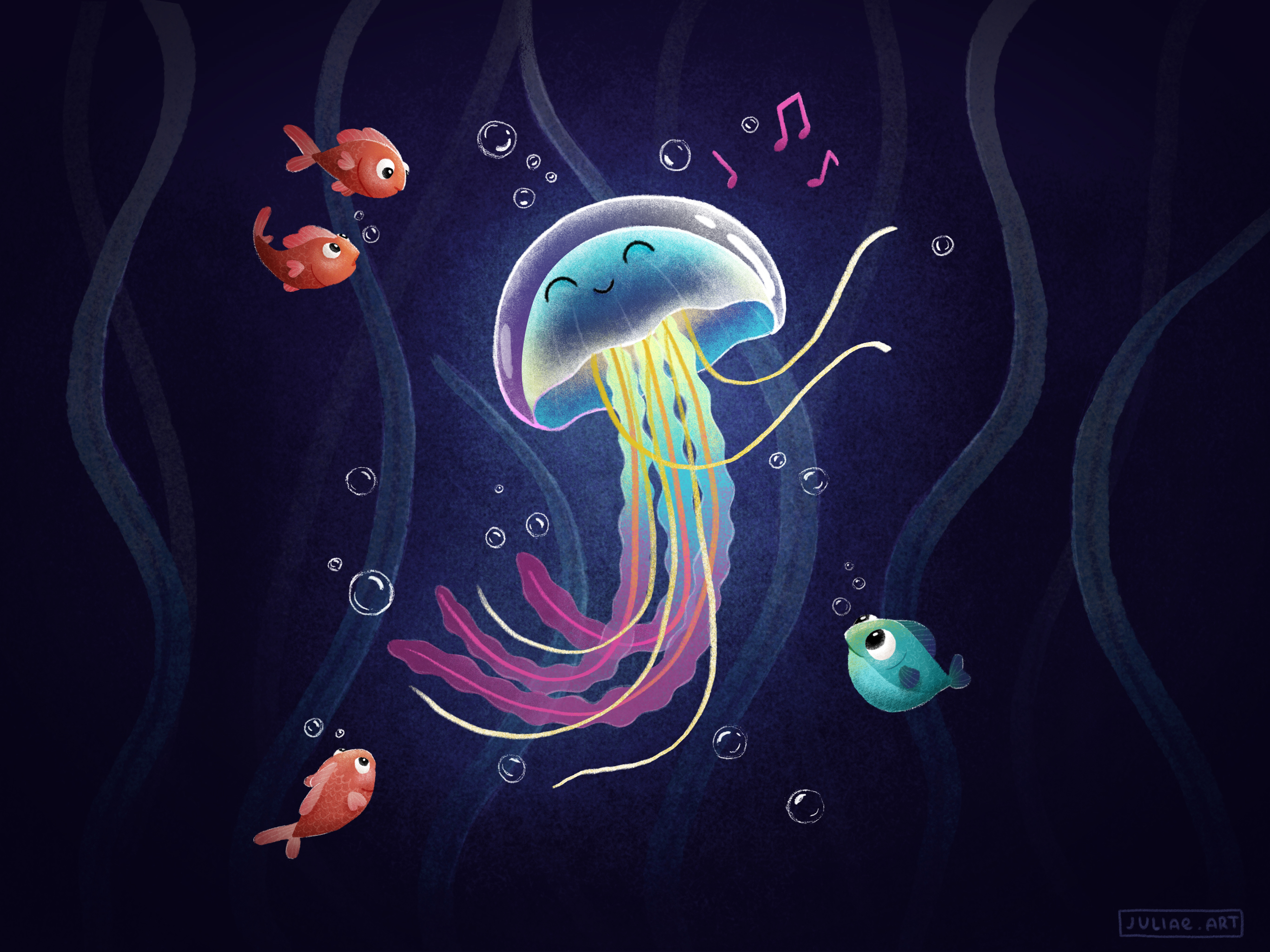 Sea creatures — Изображение №6 — Иллюстрация на Dprofile