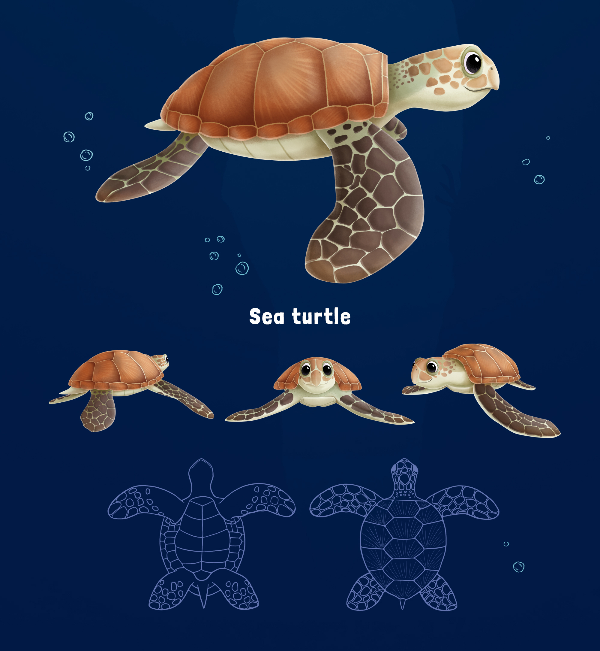 Sea animals concept art — Изображение №8 — Иллюстрация на Dprofile