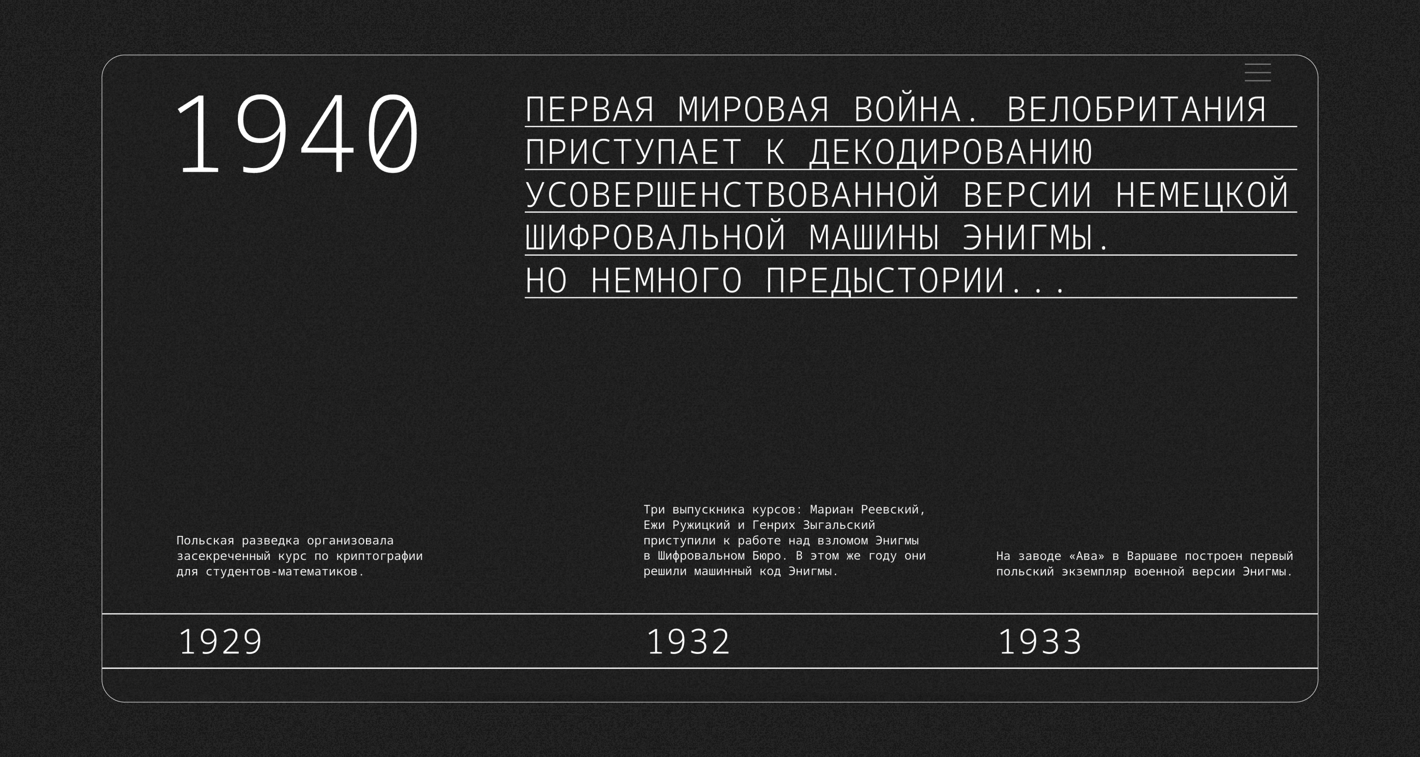 Лонгрид о дешифровке Энигмы — Изображение №3 — Брендинг, Графика на Dprofile