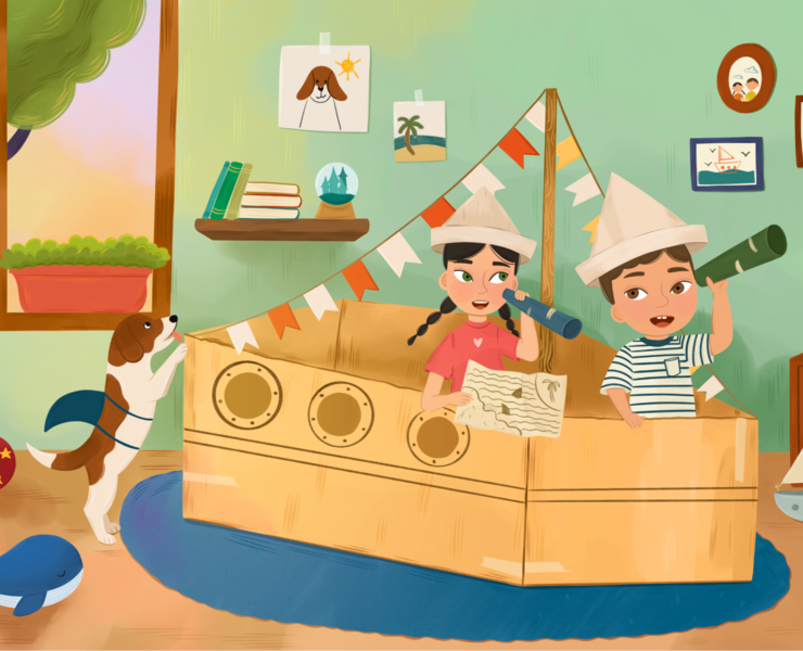 На корабле | Книжная иллюстрация — Иллюстрация на Dprofile