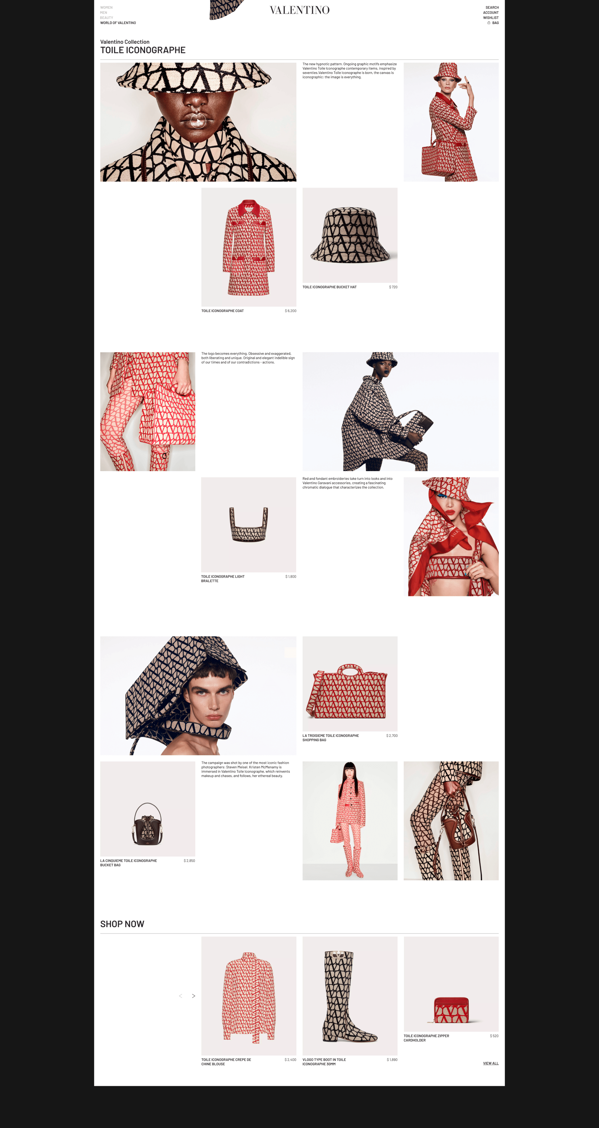 VALENTINO | E-commerce redesign — Изображение №13 — Интерфейсы на Dprofile