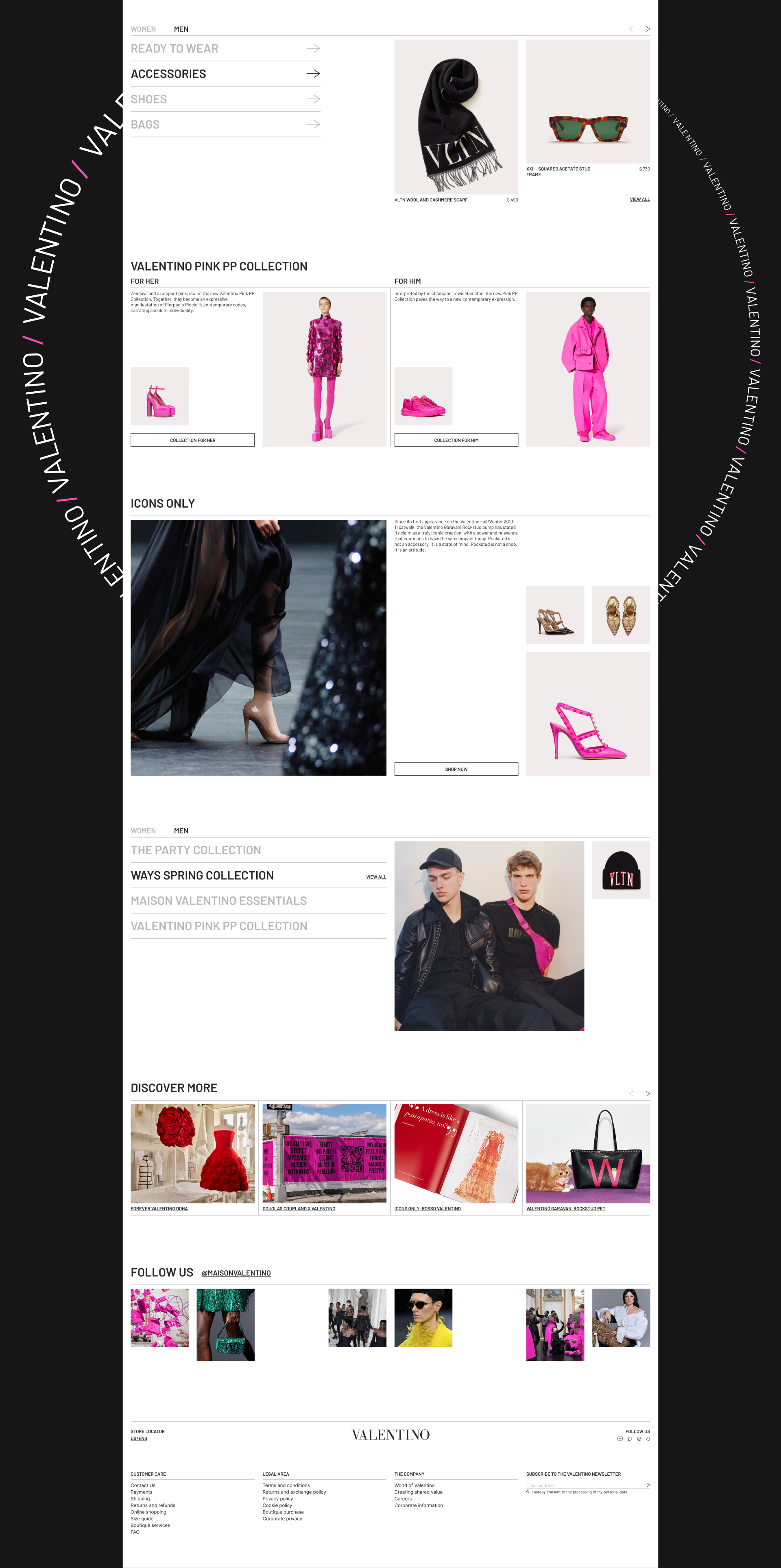VALENTINO | E-commerce redesign — Изображение №3 — Интерфейсы на Dprofile