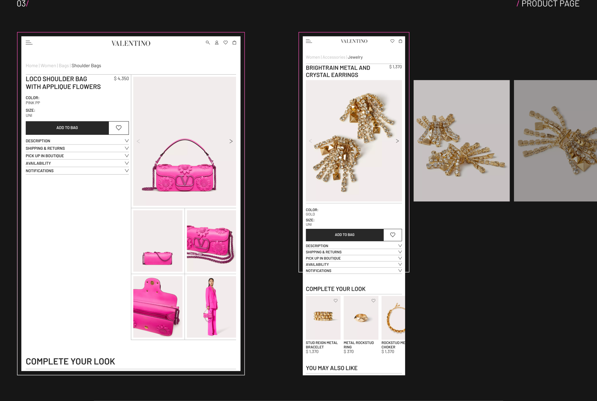 VALENTINO | E-commerce redesign — Изображение №9 — Интерфейсы на Dprofile