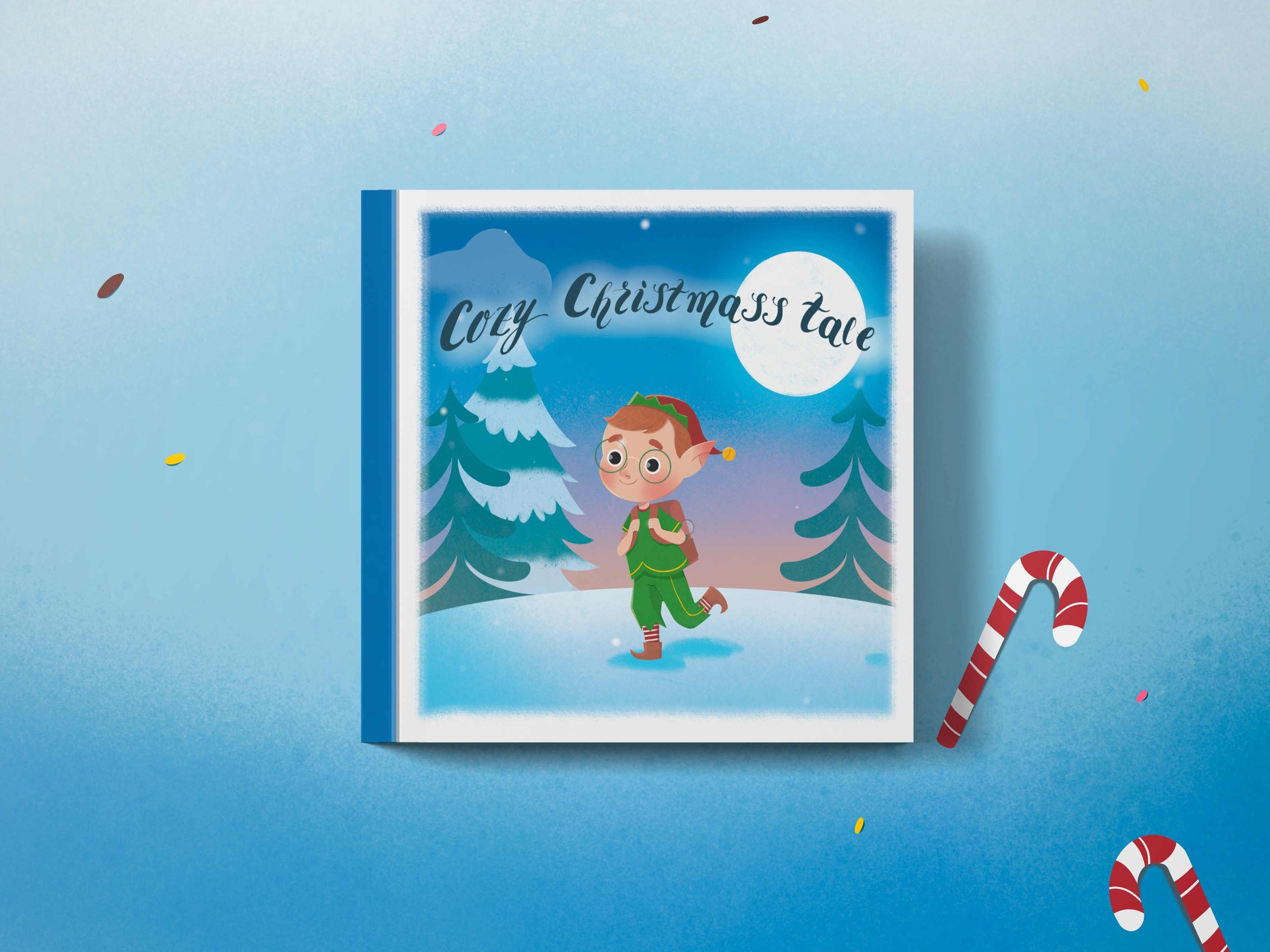 Детская книга "Cozy Christmas Tale” — Изображение №2 — Иллюстрация на Dprofile