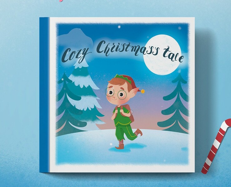Детская книга "Cozy Christmas Tale” — Иллюстрация на Dprofile