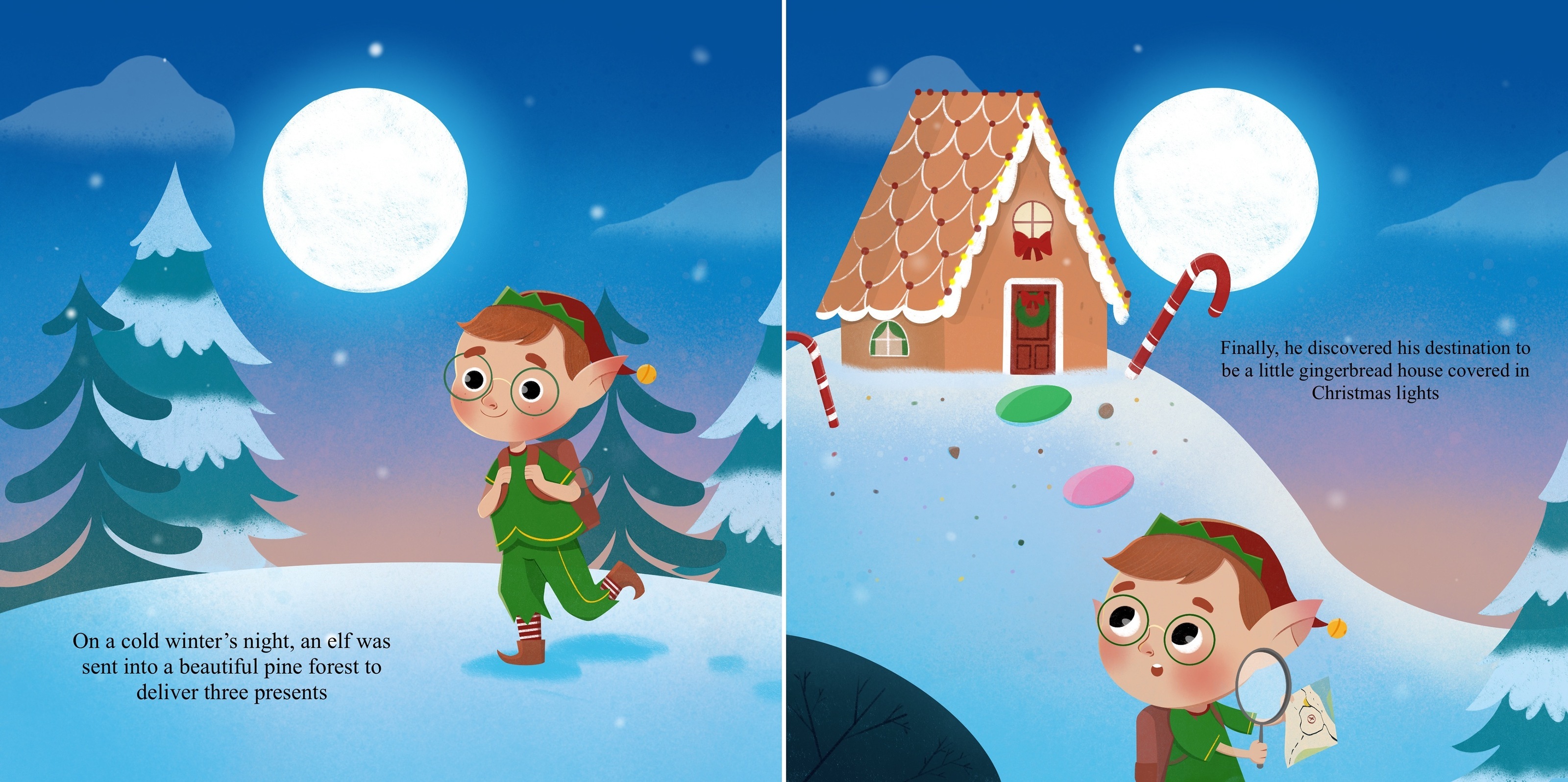 Детская книга "Cozy Christmas Tale” — Изображение №3 — Иллюстрация на Dprofile