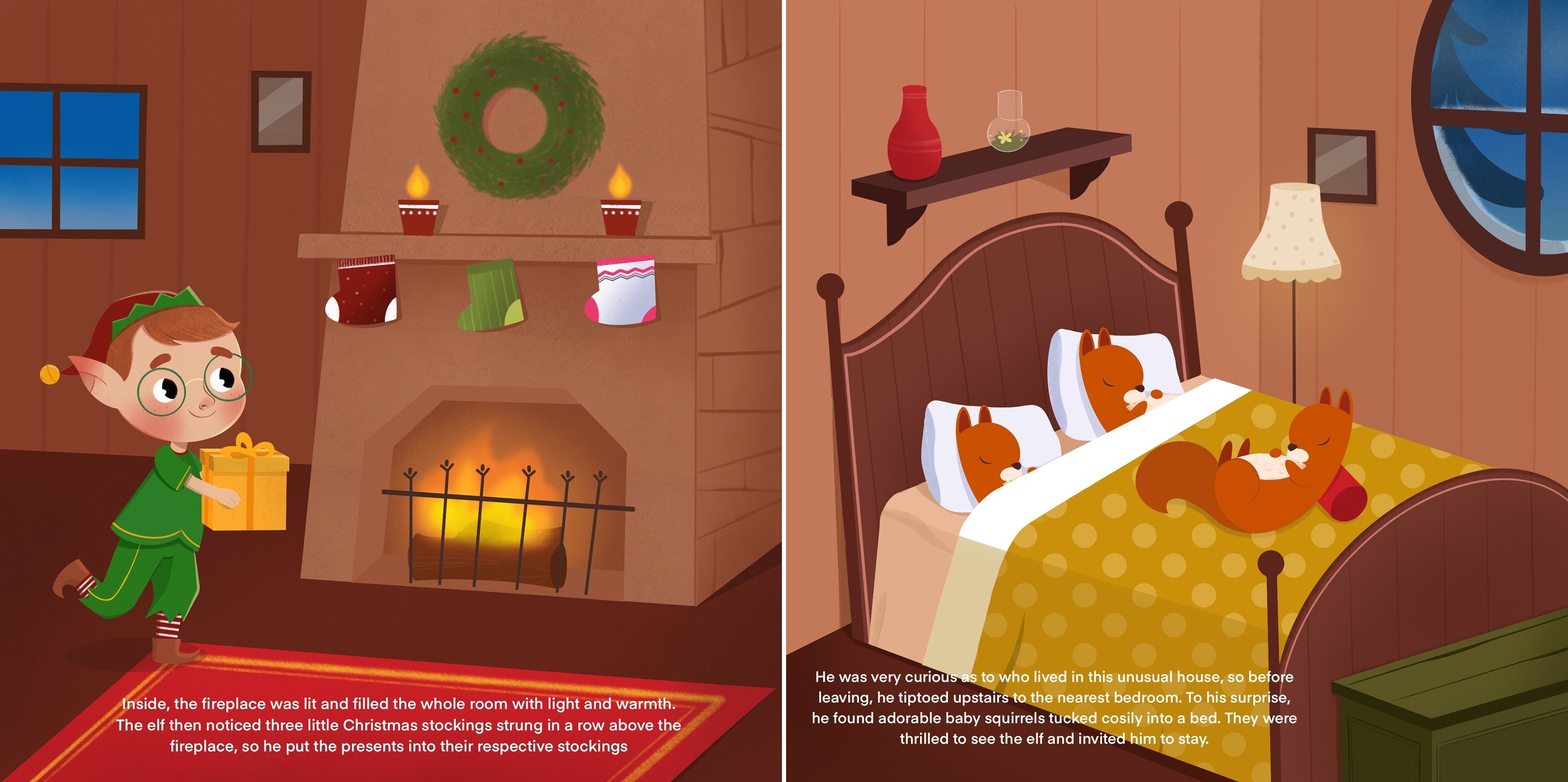 Детская книга "Cozy Christmas Tale” — Изображение №4 — Иллюстрация на Dprofile