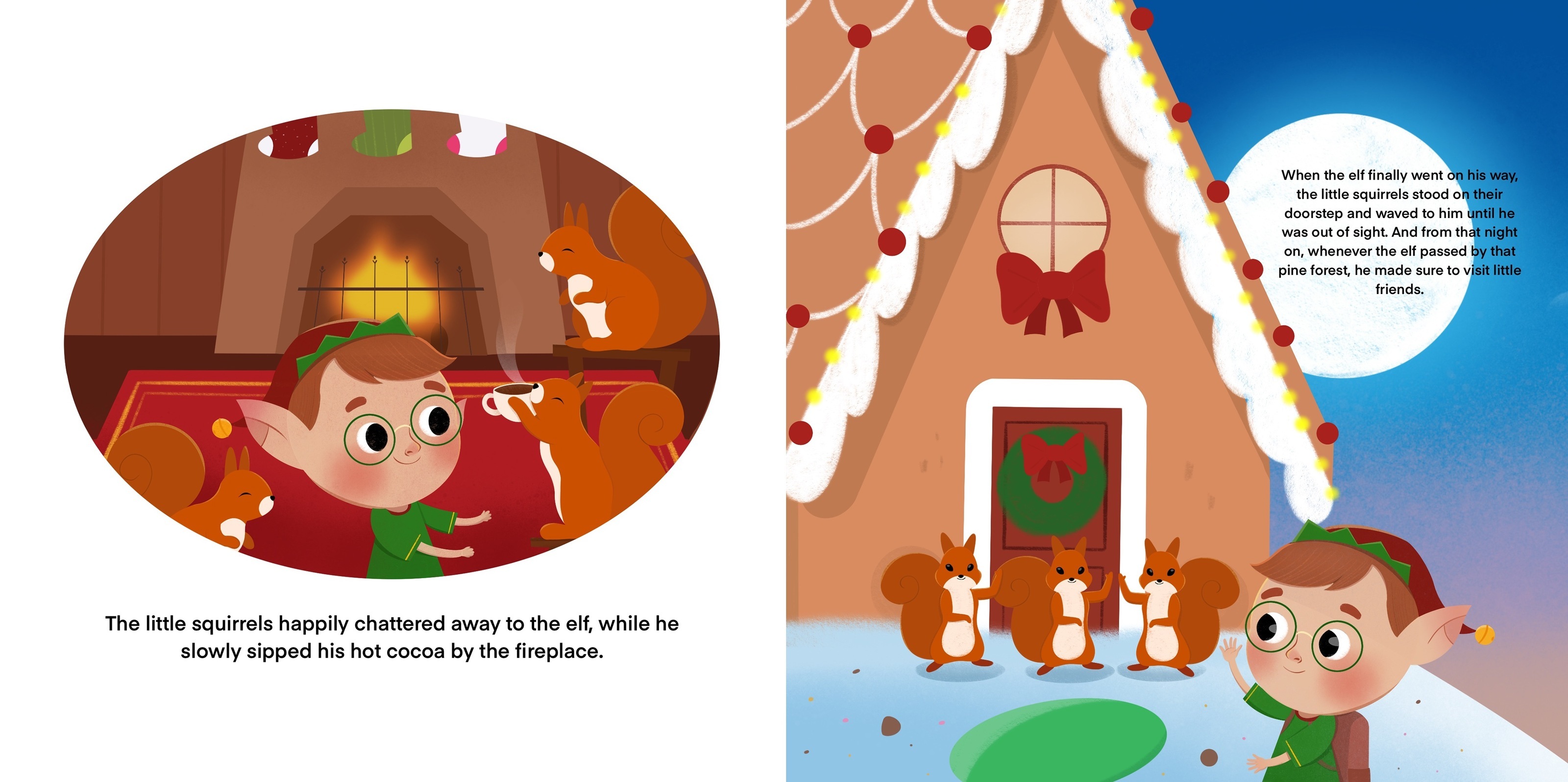 Детская книга "Cozy Christmas Tale” — Изображение №5 — Иллюстрация на Dprofile