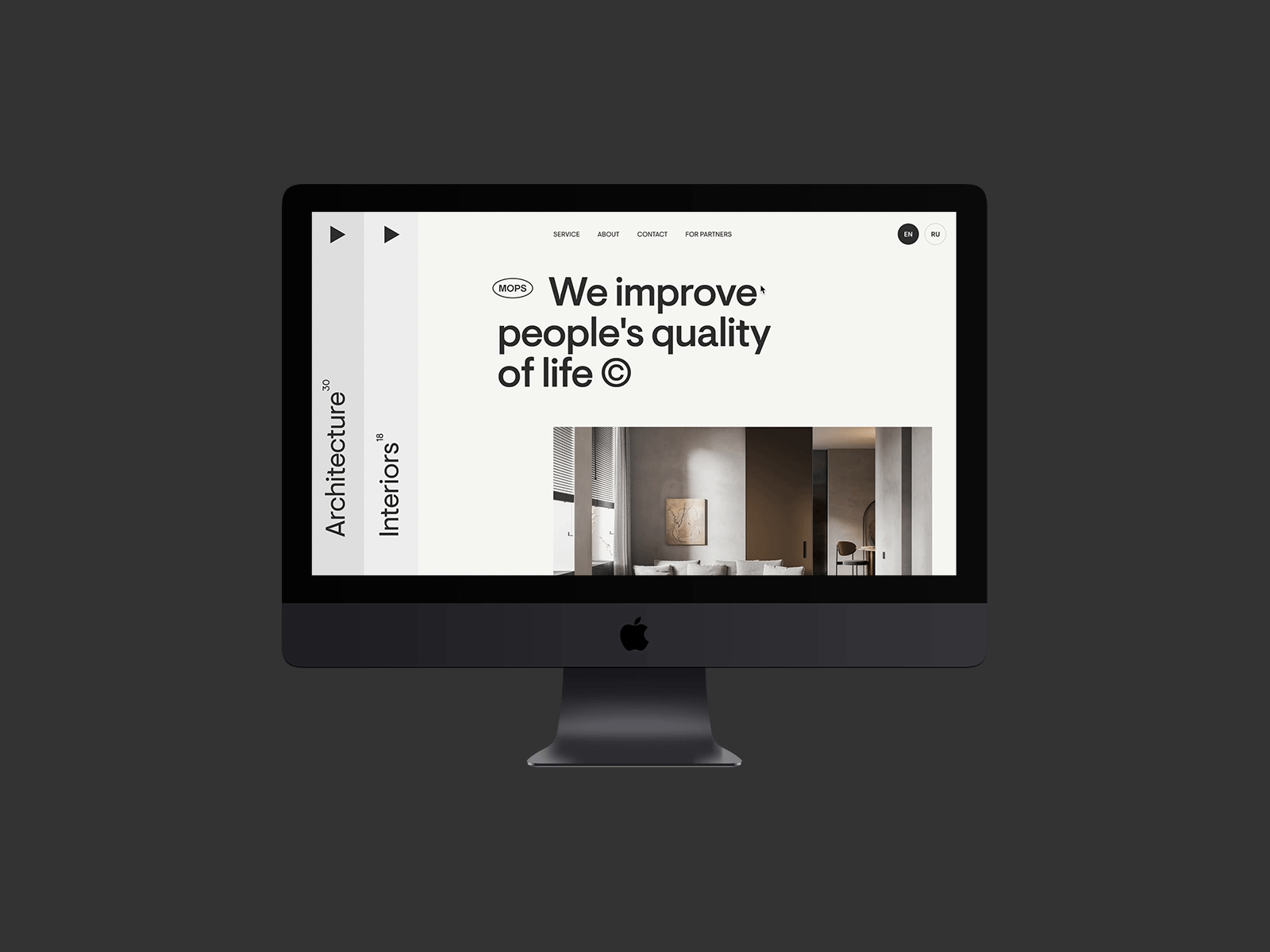 Architecture and interior studio website design — Изображение №4 — Интерфейсы, Брендинг на Dprofile