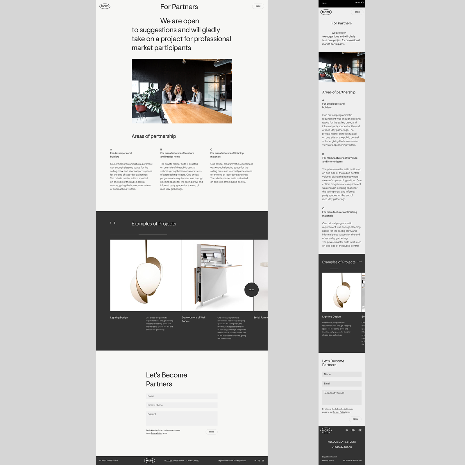 Architecture and interior studio website design — Изображение №15 — Интерфейсы, Брендинг на Dprofile
