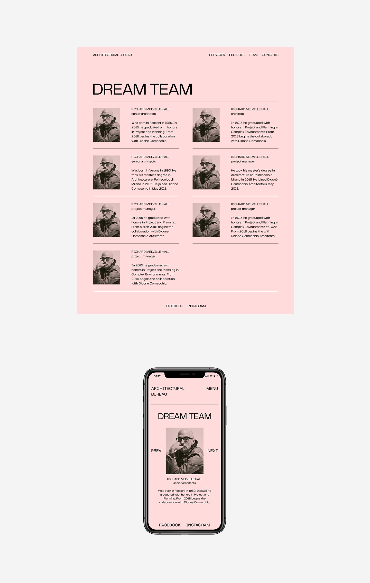Architectural Bureau — Изображение №4 — Интерфейсы, Брендинг на Dprofile