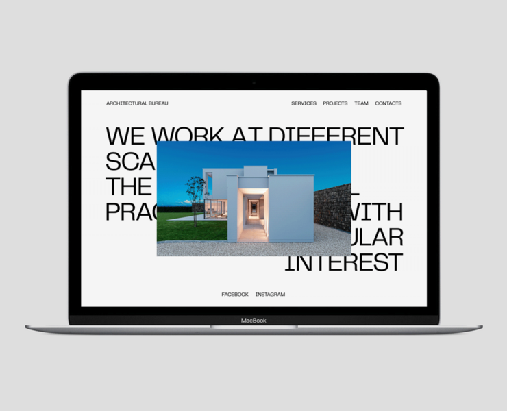 Architectural Bureau — Интерфейсы, Брендинг на Dprofile