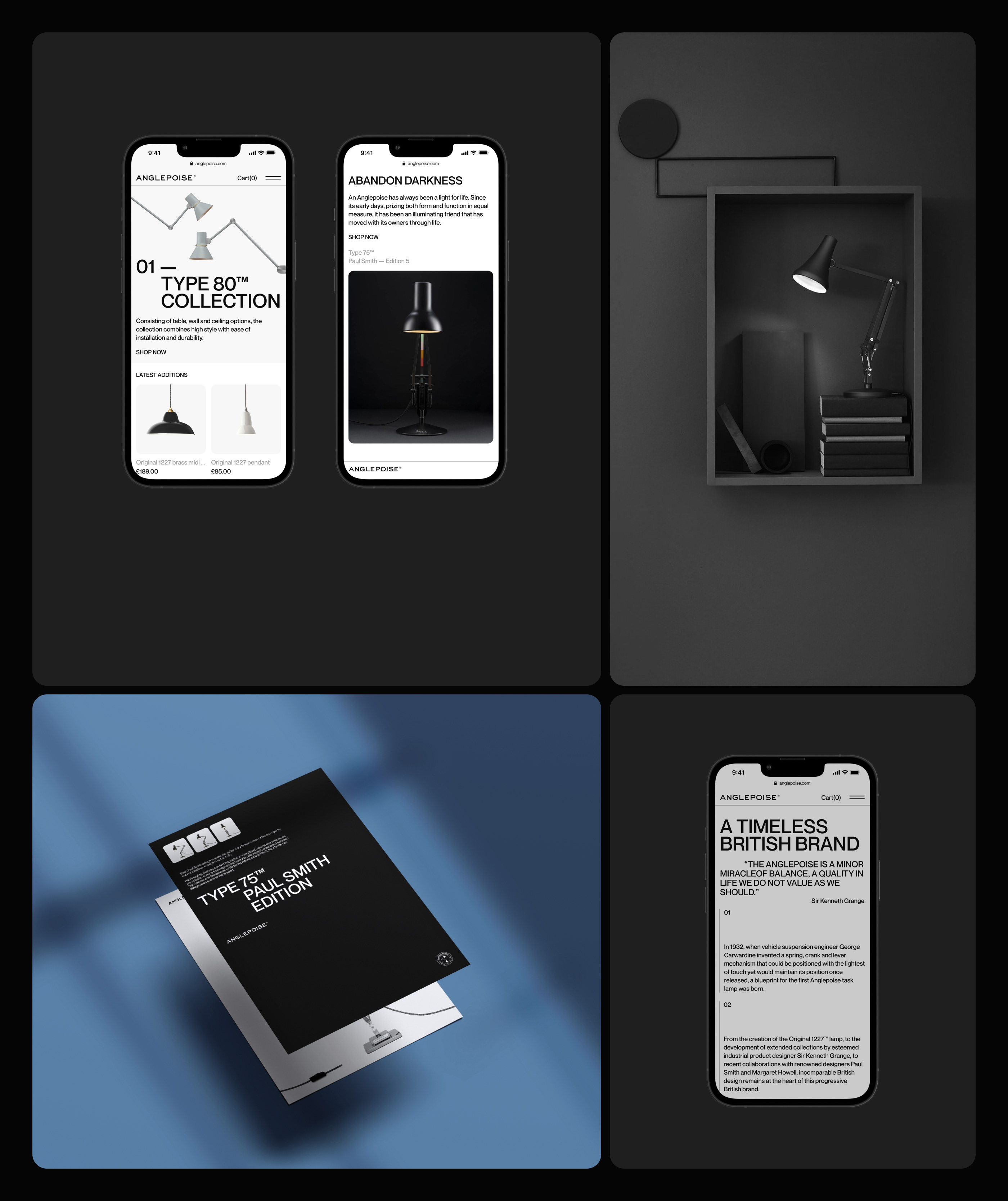 Anglepoise. Concept corporate website — Изображение №4 — Интерфейсы, Брендинг на Dprofile