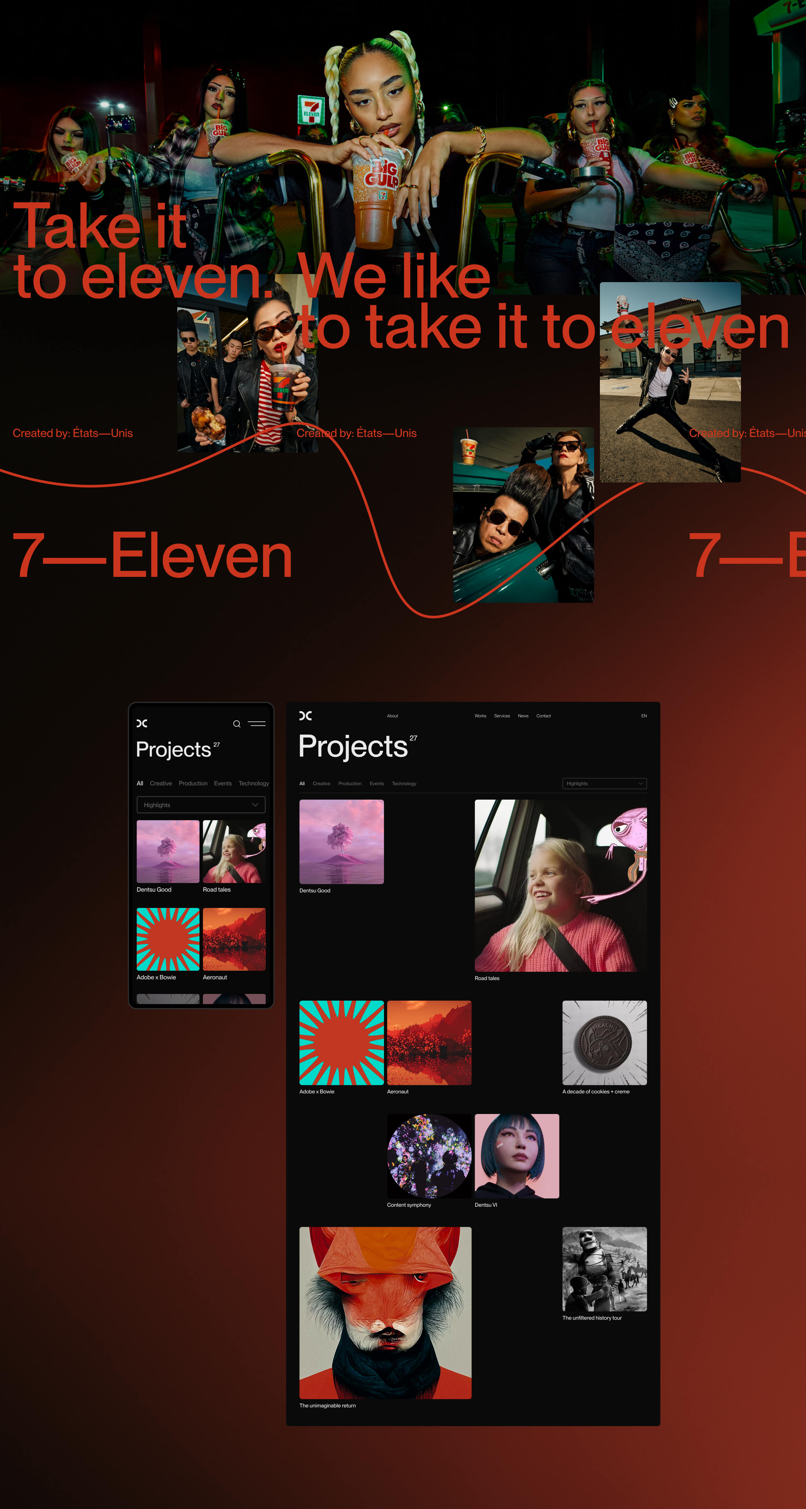 Dentsu Creative Agency — Изображение №6 — Интерфейсы, Брендинг на Dprofile
