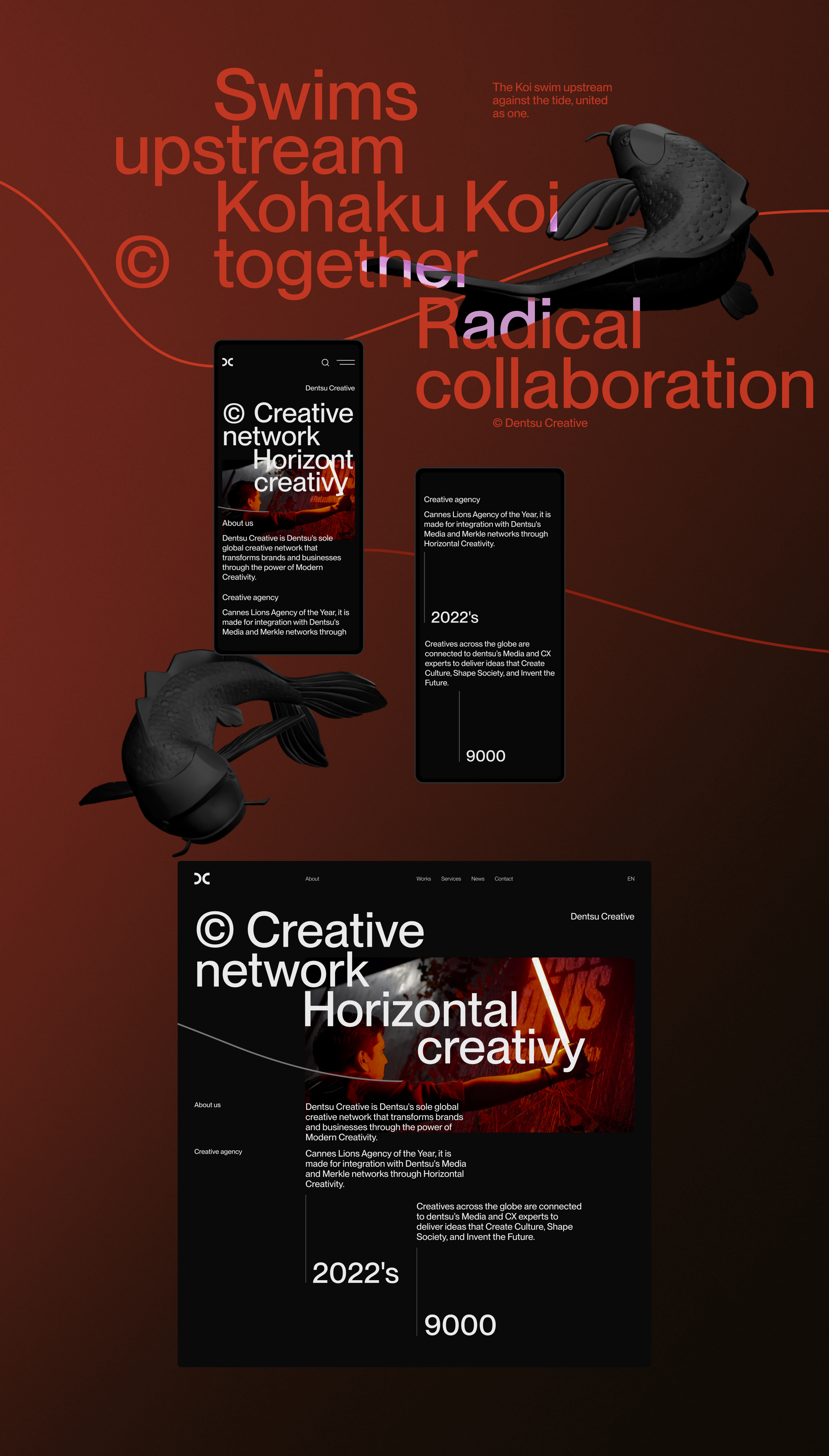 Dentsu Creative Agency — Изображение №5 — Интерфейсы, Брендинг на Dprofile