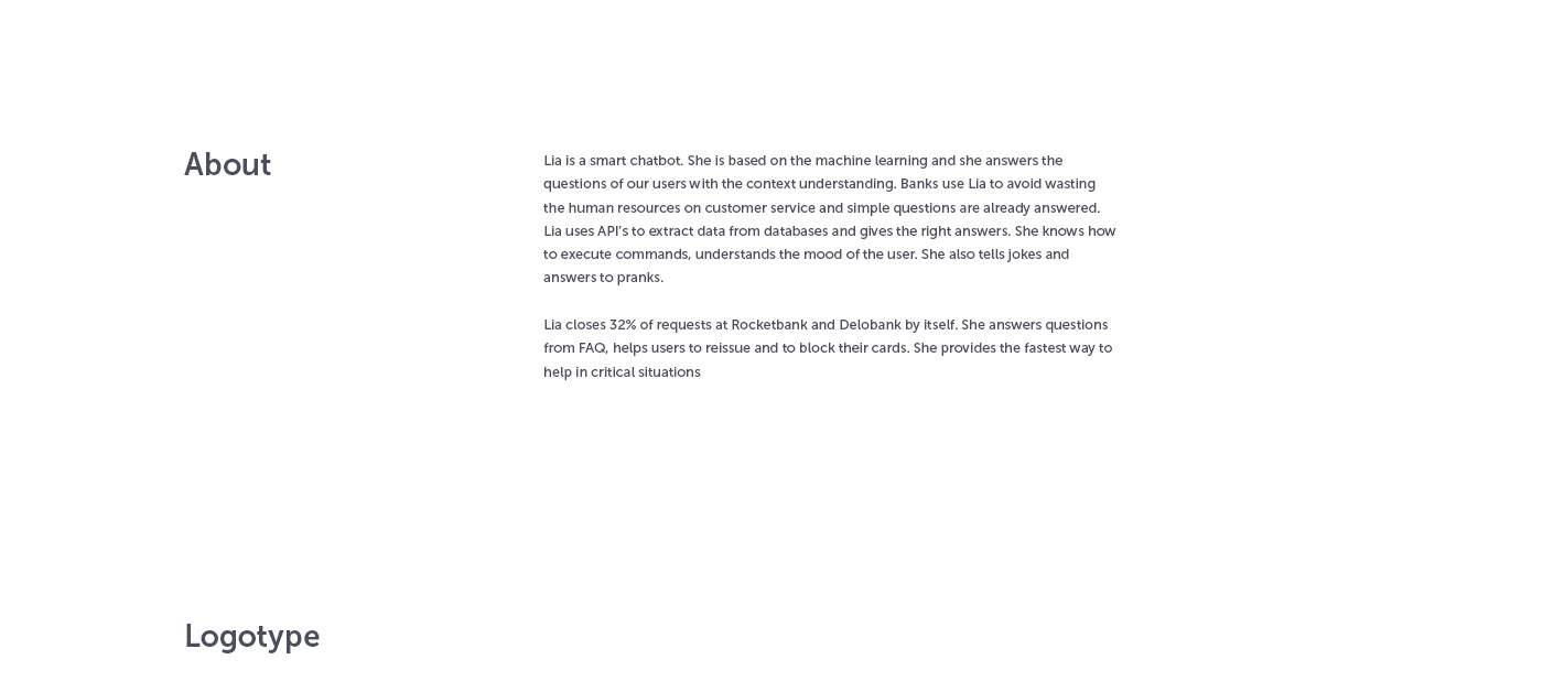 Lia Virtual Assistant — Изображение №1 — Интерфейсы, Брендинг, Анимация на Dprofile