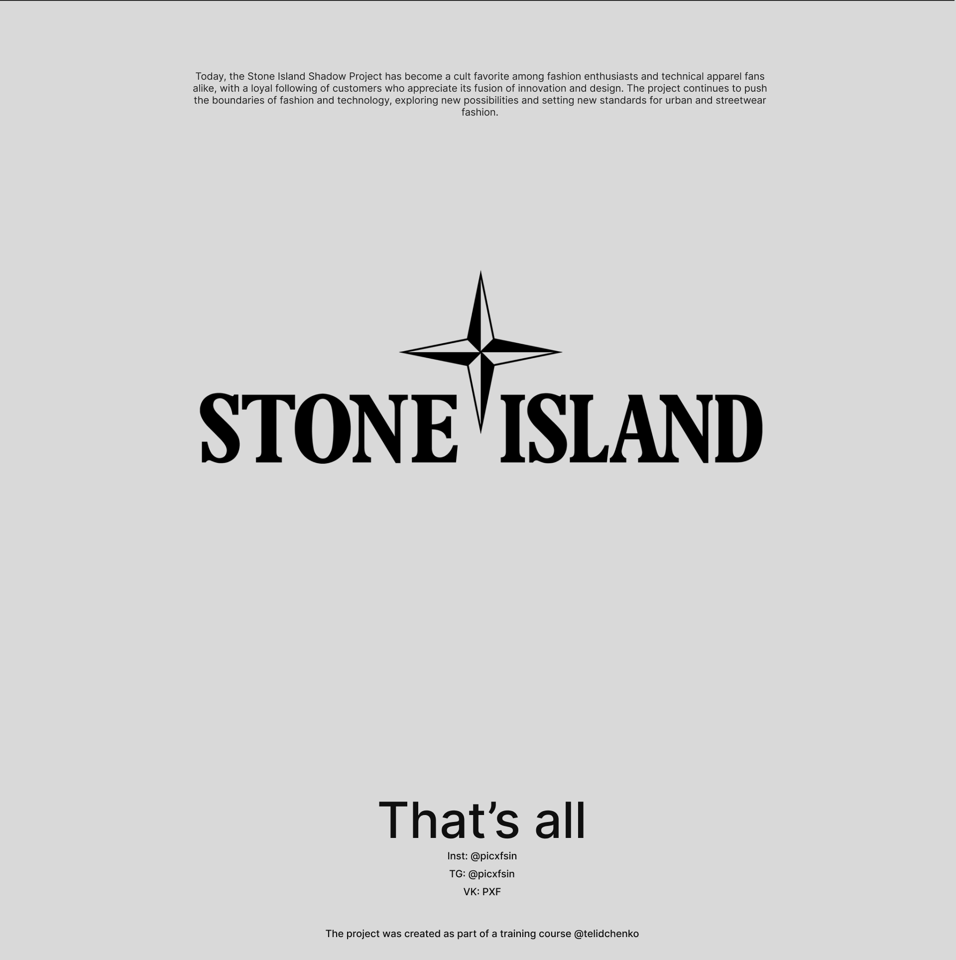 Stone island web-concept. — Изображение №6 — Интерфейсы на Dprofile