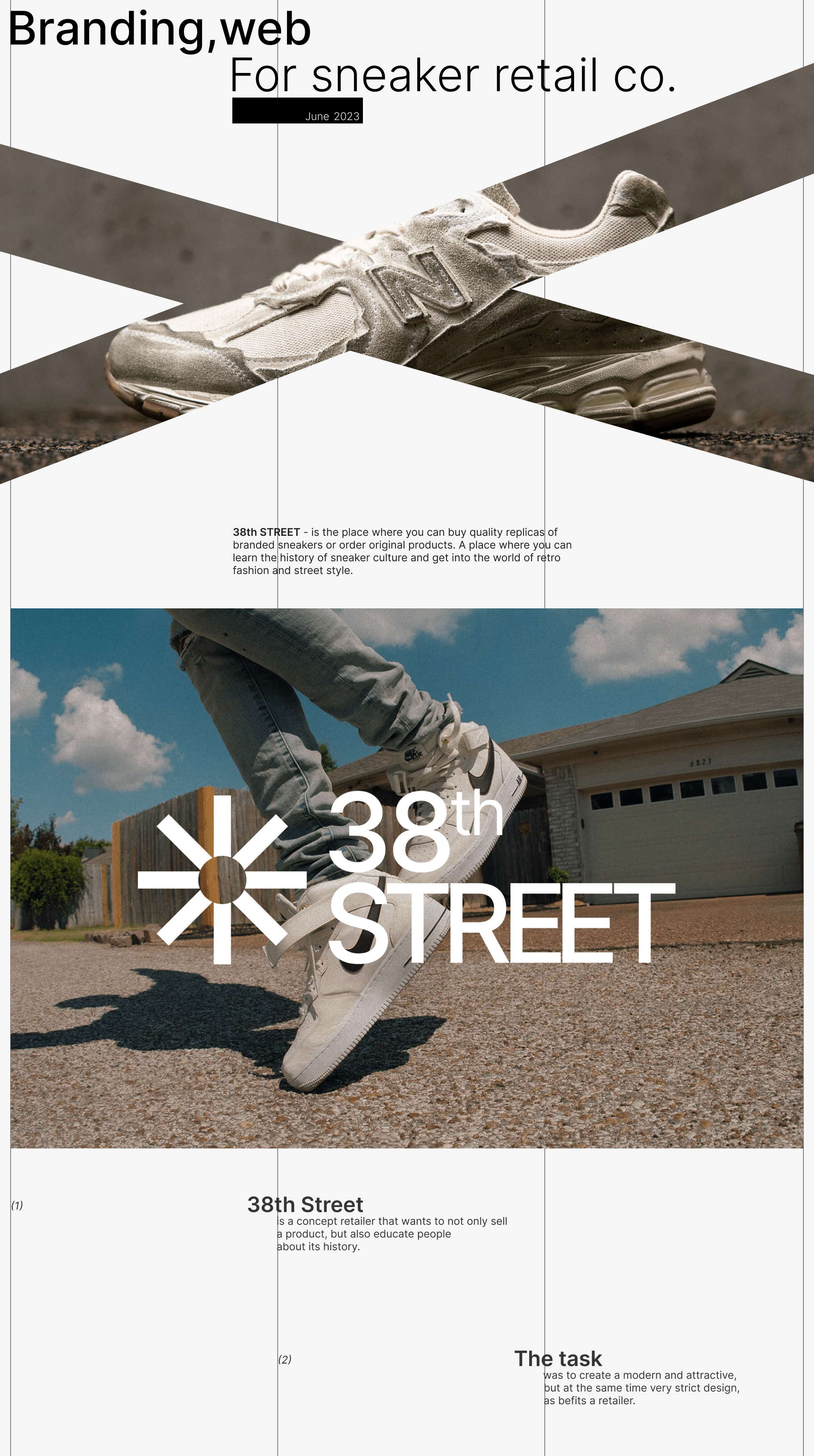 38th STREET | web. & branding — Изображение №1 — Интерфейсы, Брендинг на Dprofile