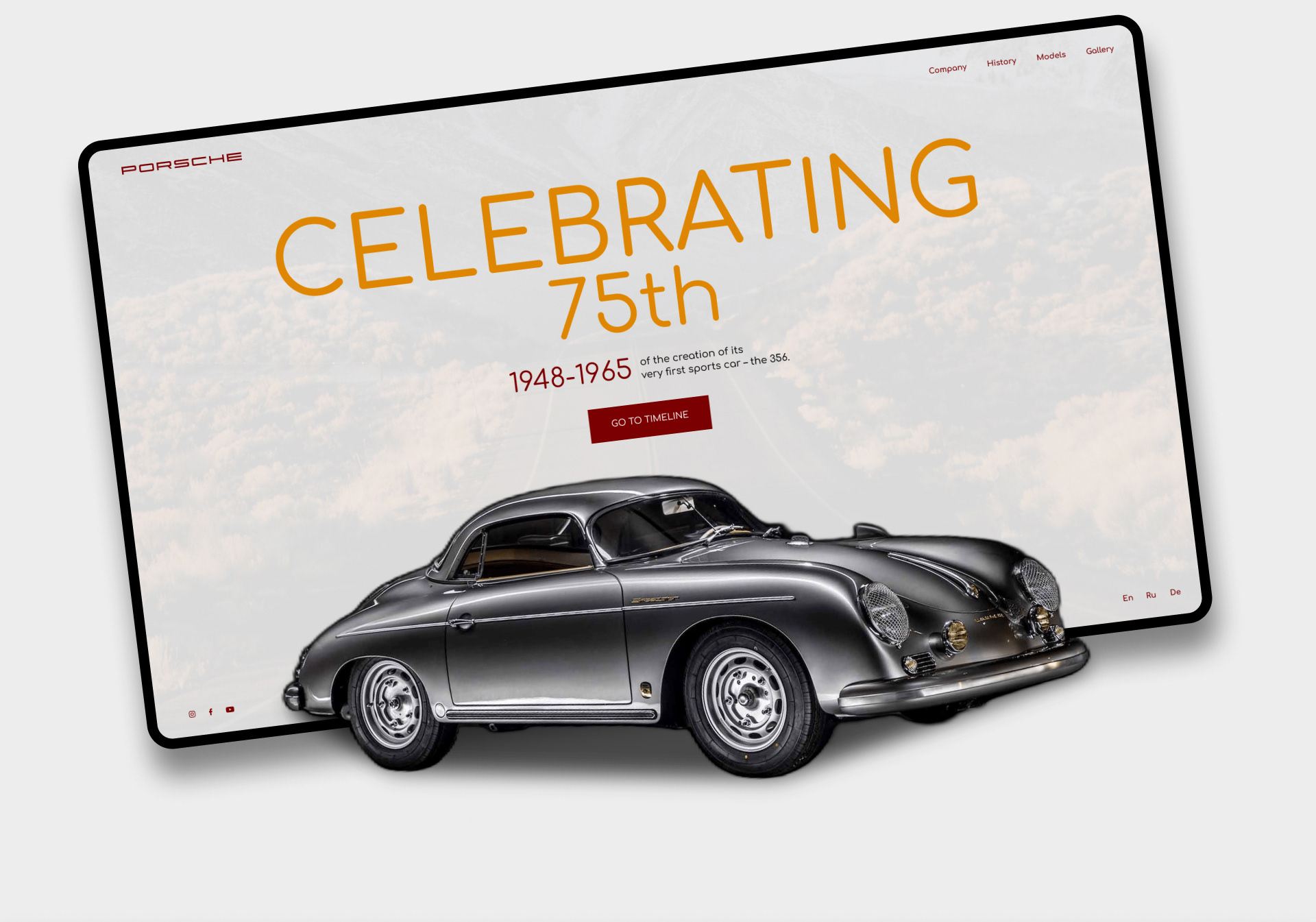 Многостраничник для Porsche — Изображение №2 — Интерфейсы, Графика на Dprofile