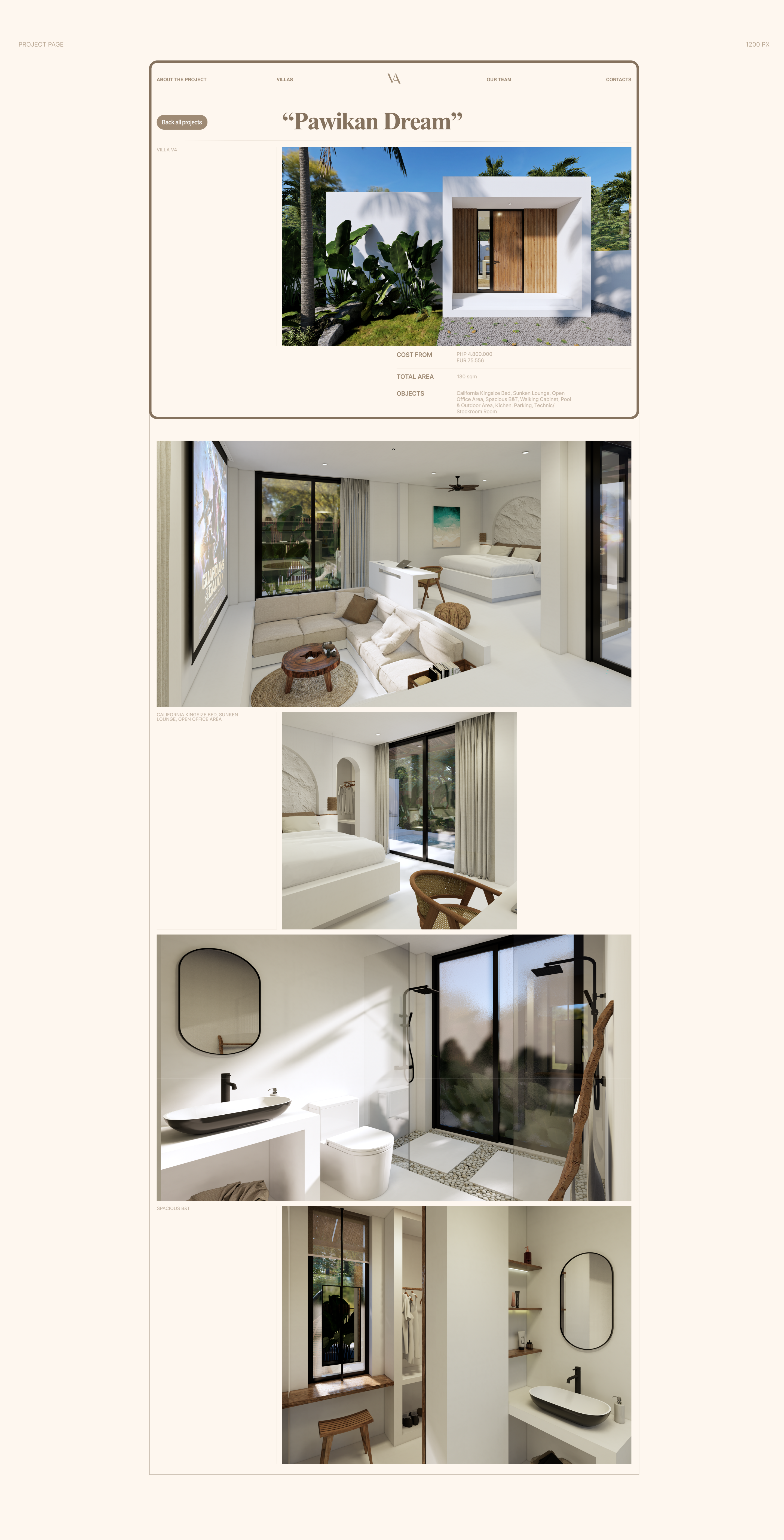 Villas in the Philippines - Website — Изображение №9 — Интерфейсы, Графика на Dprofile