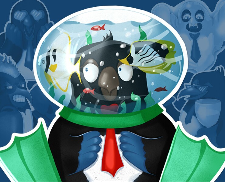 Стикер-пак Сорокины Истории — Иллюстрация на Dprofile