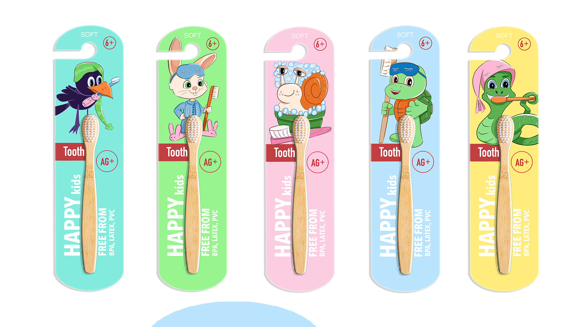 Разработка персонажей для упаковки детских зубных щеток — Изображение №6 — Брендинг, Иллюстрация на Dprofile